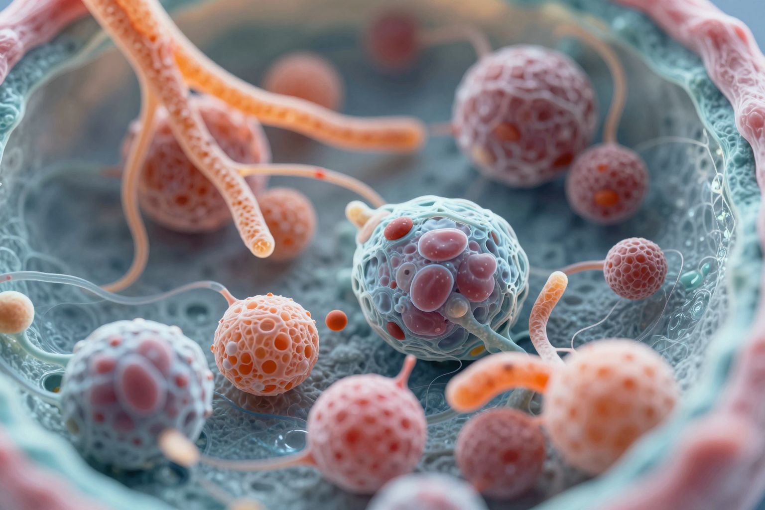 A sejtplazma alkotja a sejt belső, folyékony környezetét.