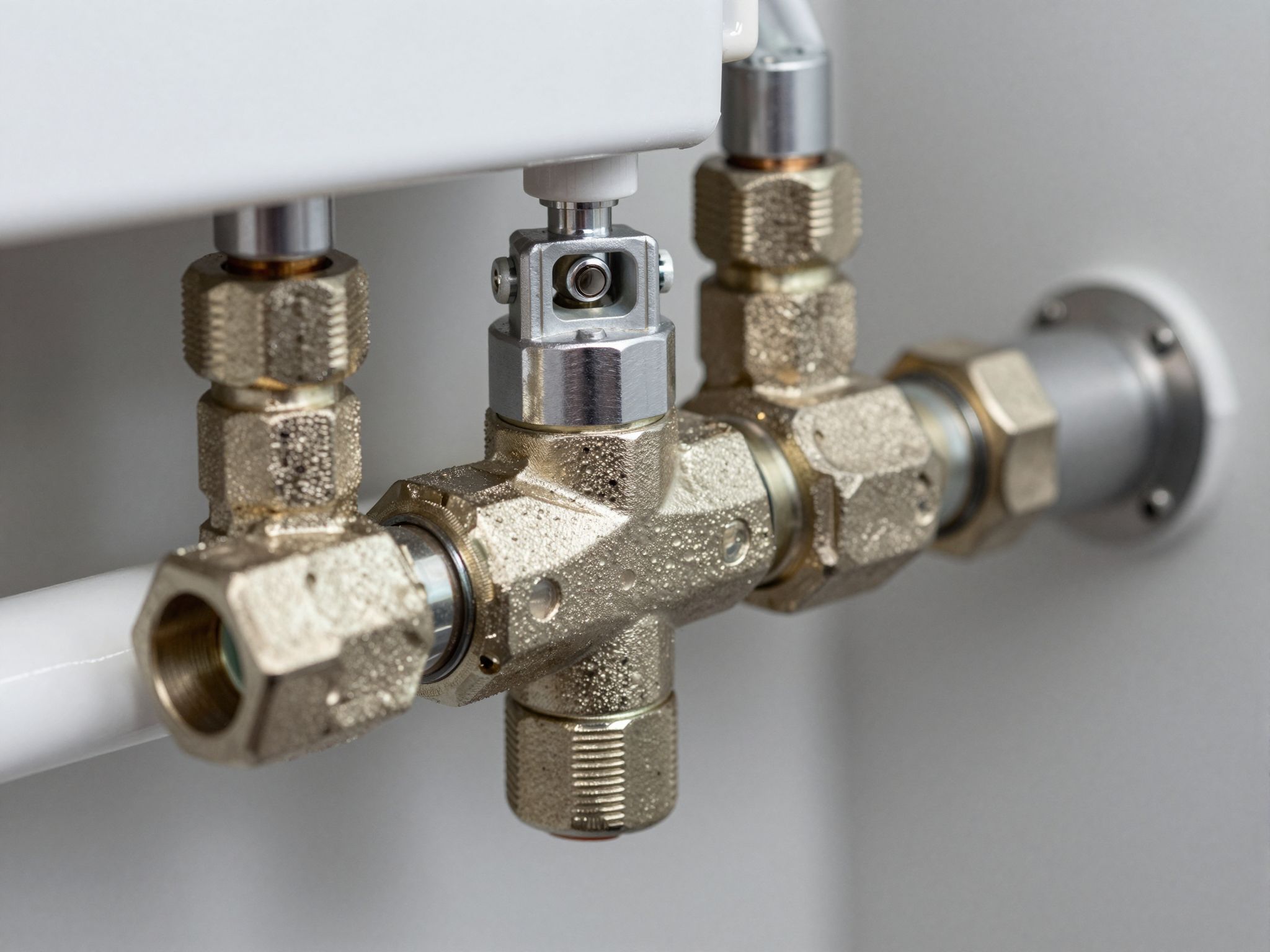 A termosztátszelep hidraulikai csatlakozása optimalizálja a fűtési hatékonyságot.