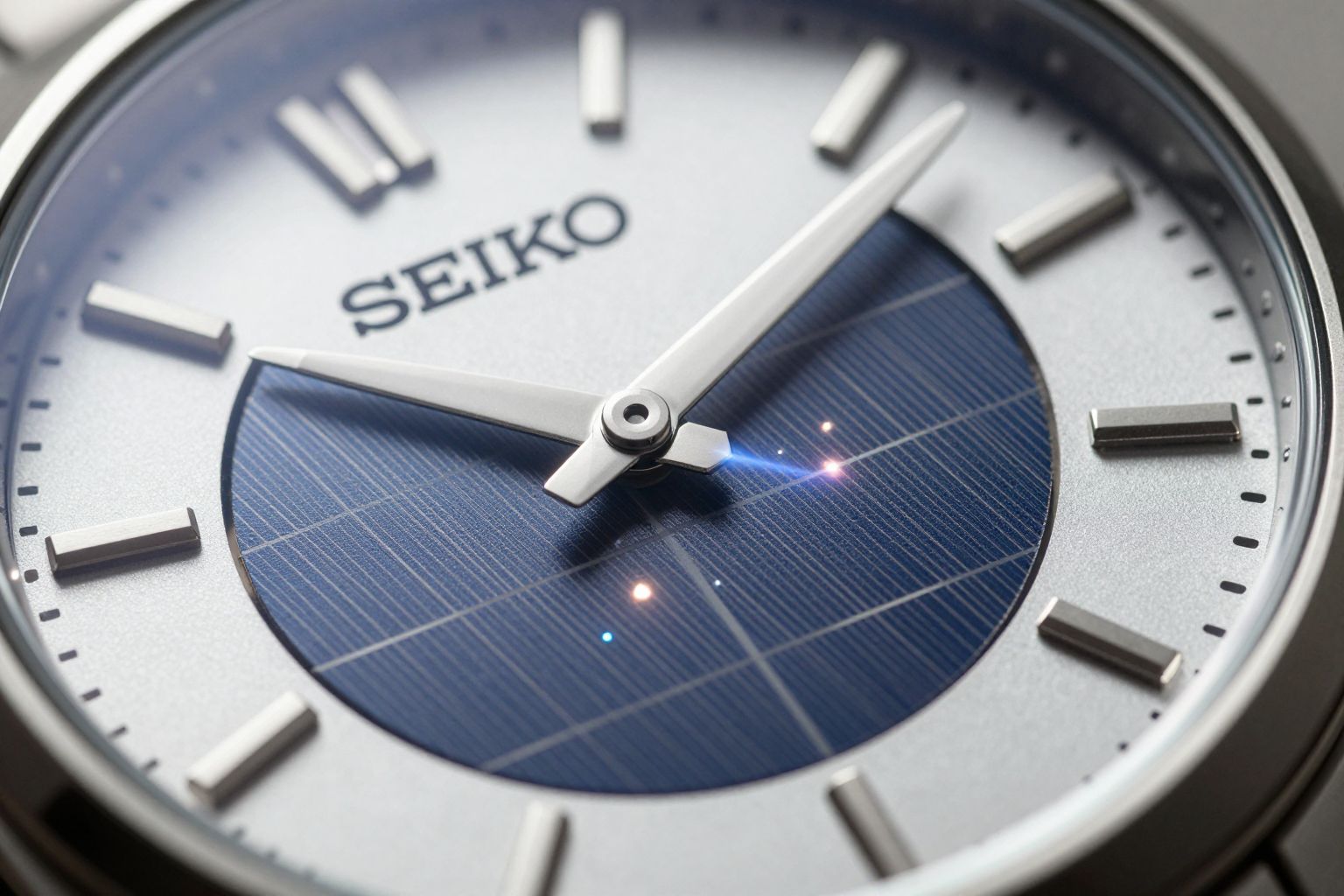 A fény energiája fotovoltaikus cellák által árammá alakul át.