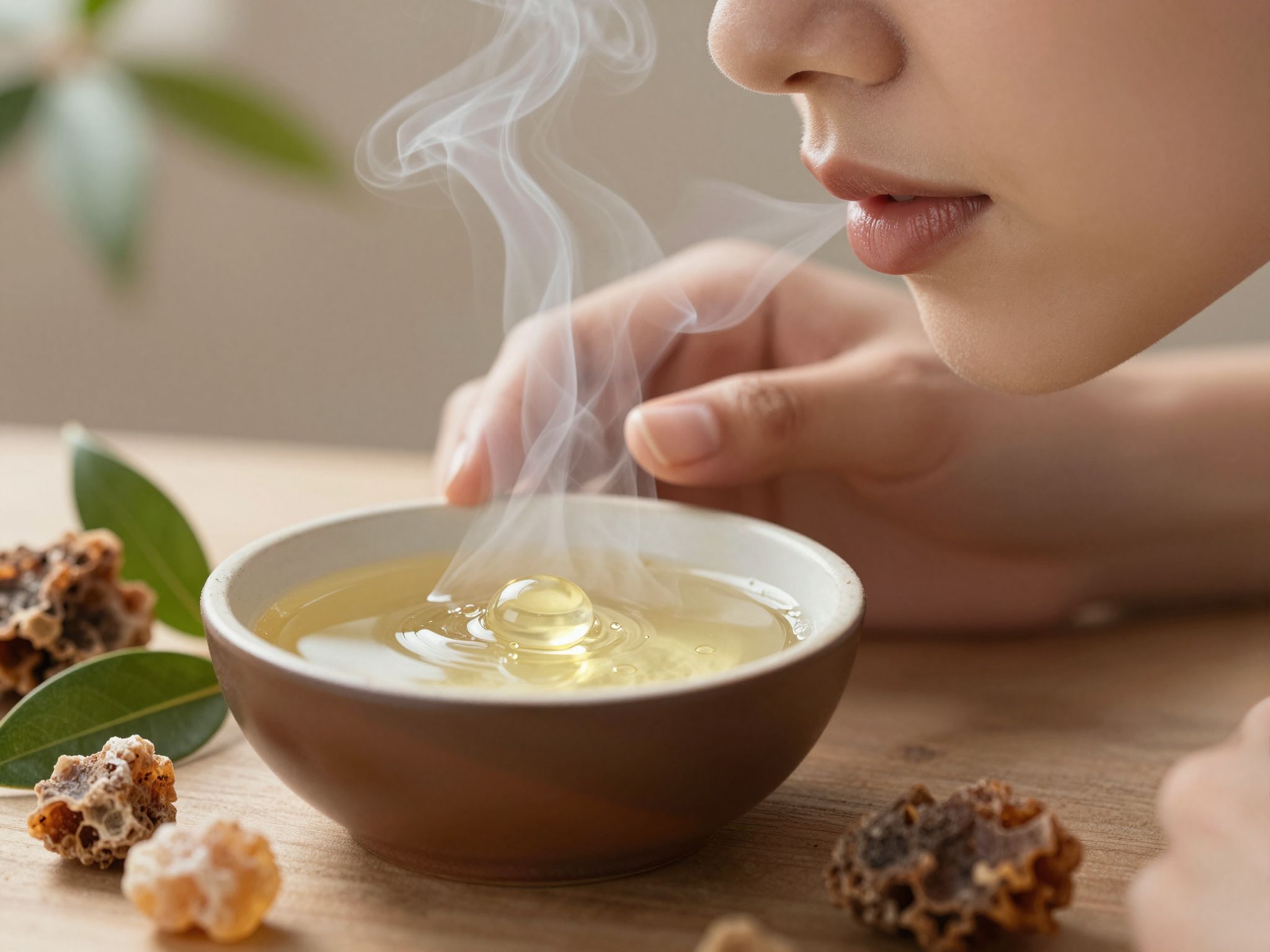 A tömjén belégzése nyugtatja az elmét és csökkenti a stresszt.