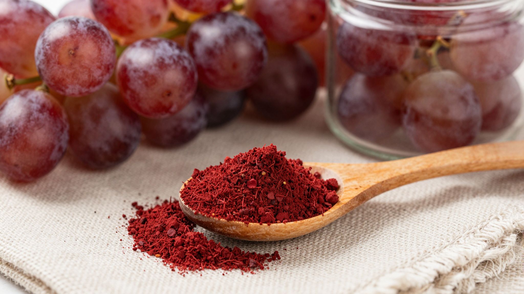 A vörös szőlőmagliszt antioxidáns-tartalma támogatja az immunrendszert.