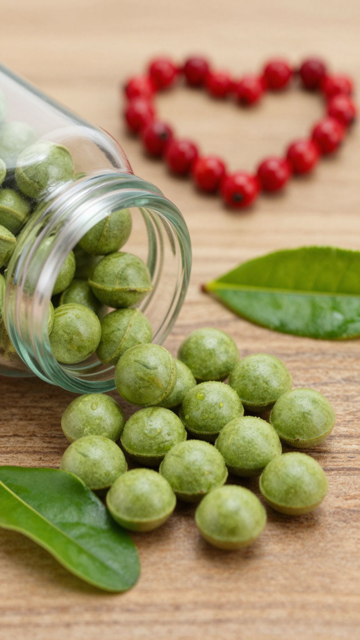 A zöld tea kapszula támogatja a szív- és érrendszer egészségét.