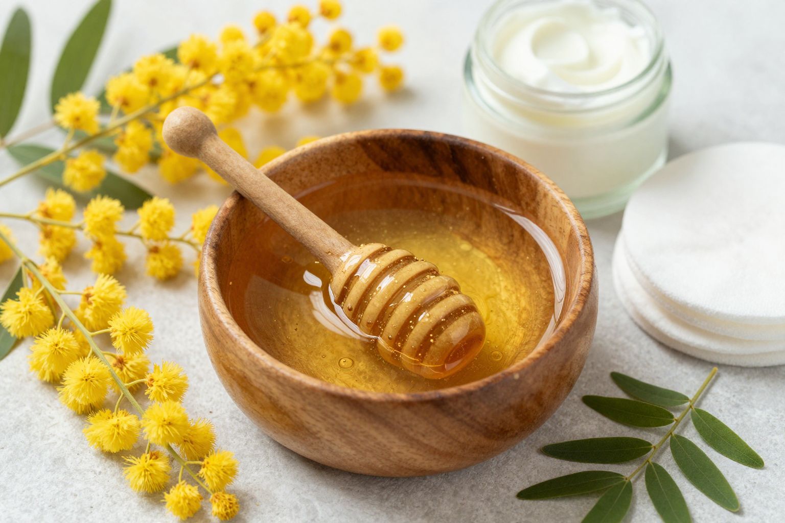 Az akácméz gyulladáscsökkentő és hidratáló hatású arcbőrre.