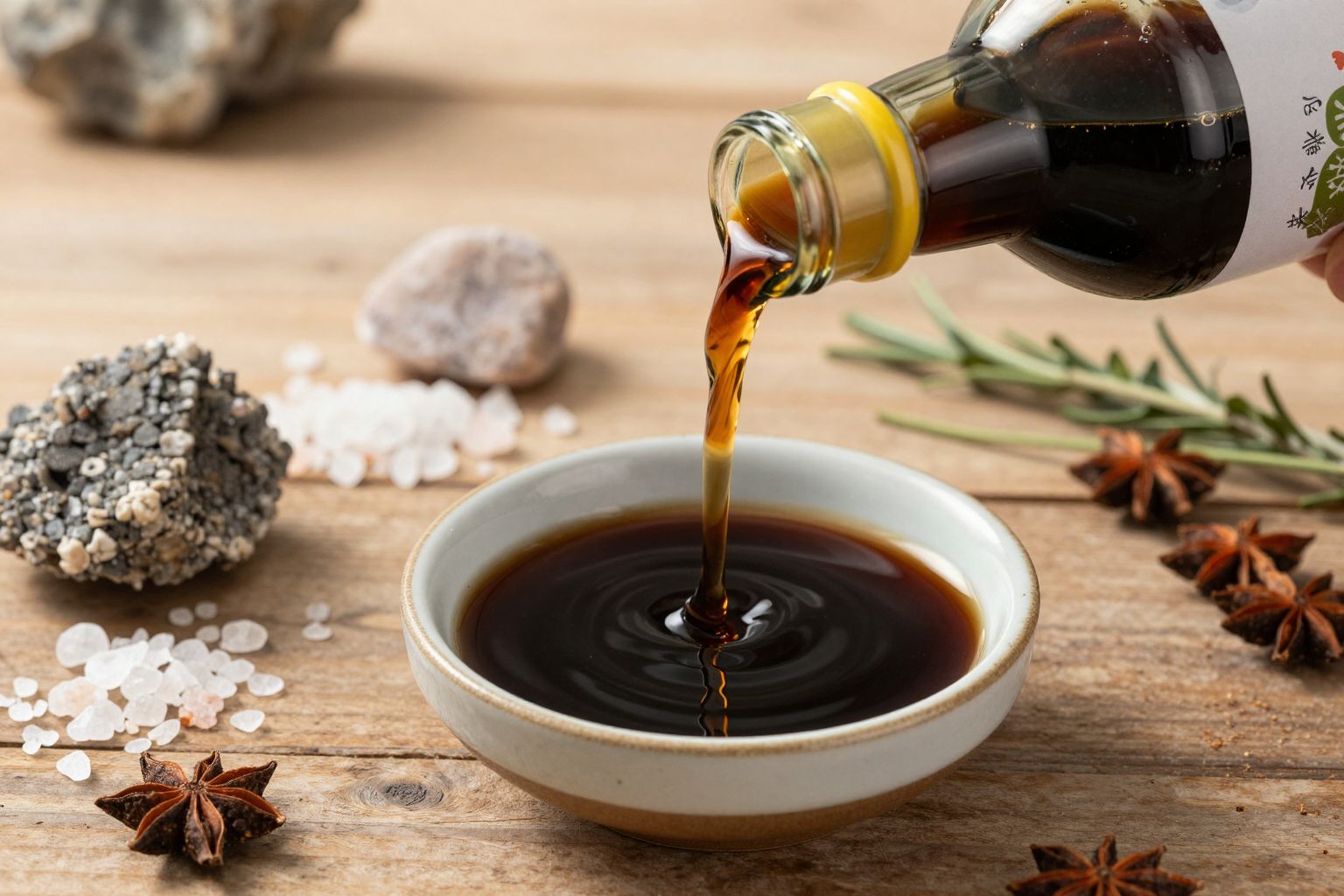 A szójaszósz magas nátriumtartalma alternatív alacsony sóval csökkenthető.