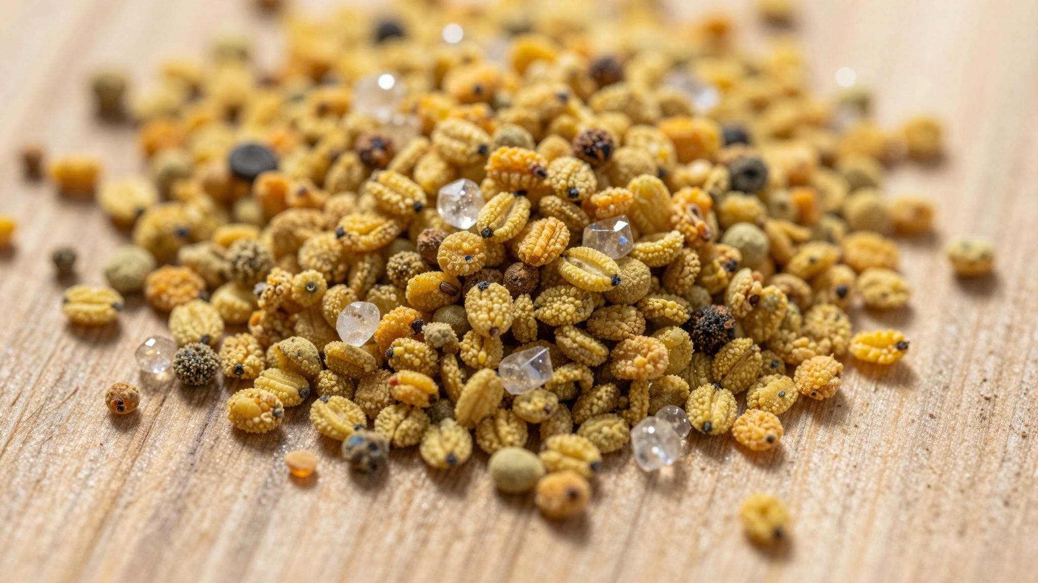 A virágpor gazdag ásványi anyagokban, erősíti az immunrendszert.