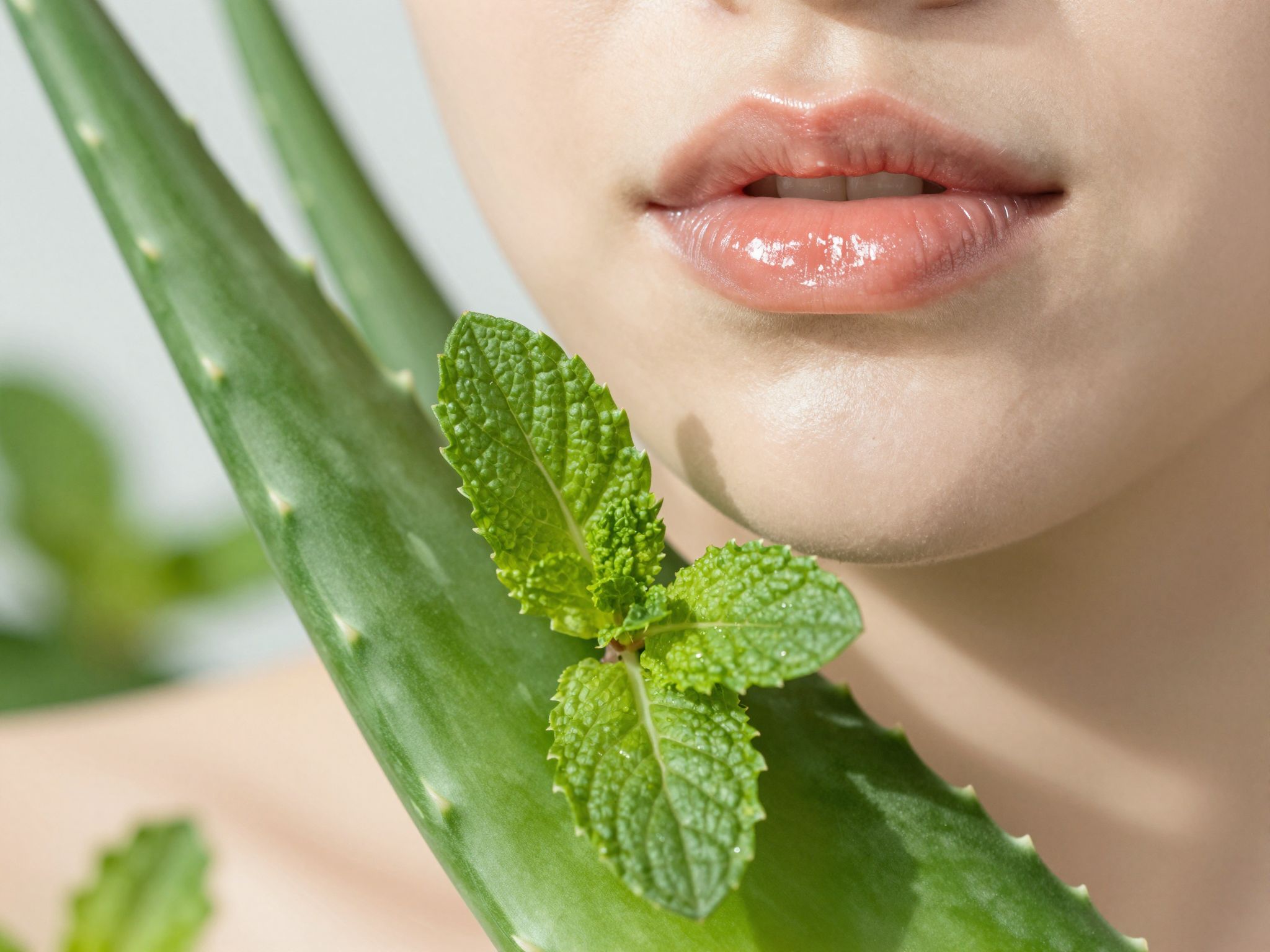 Az Aloe Lips Mint természetes mentával frissíti és ápolja ajkakat.