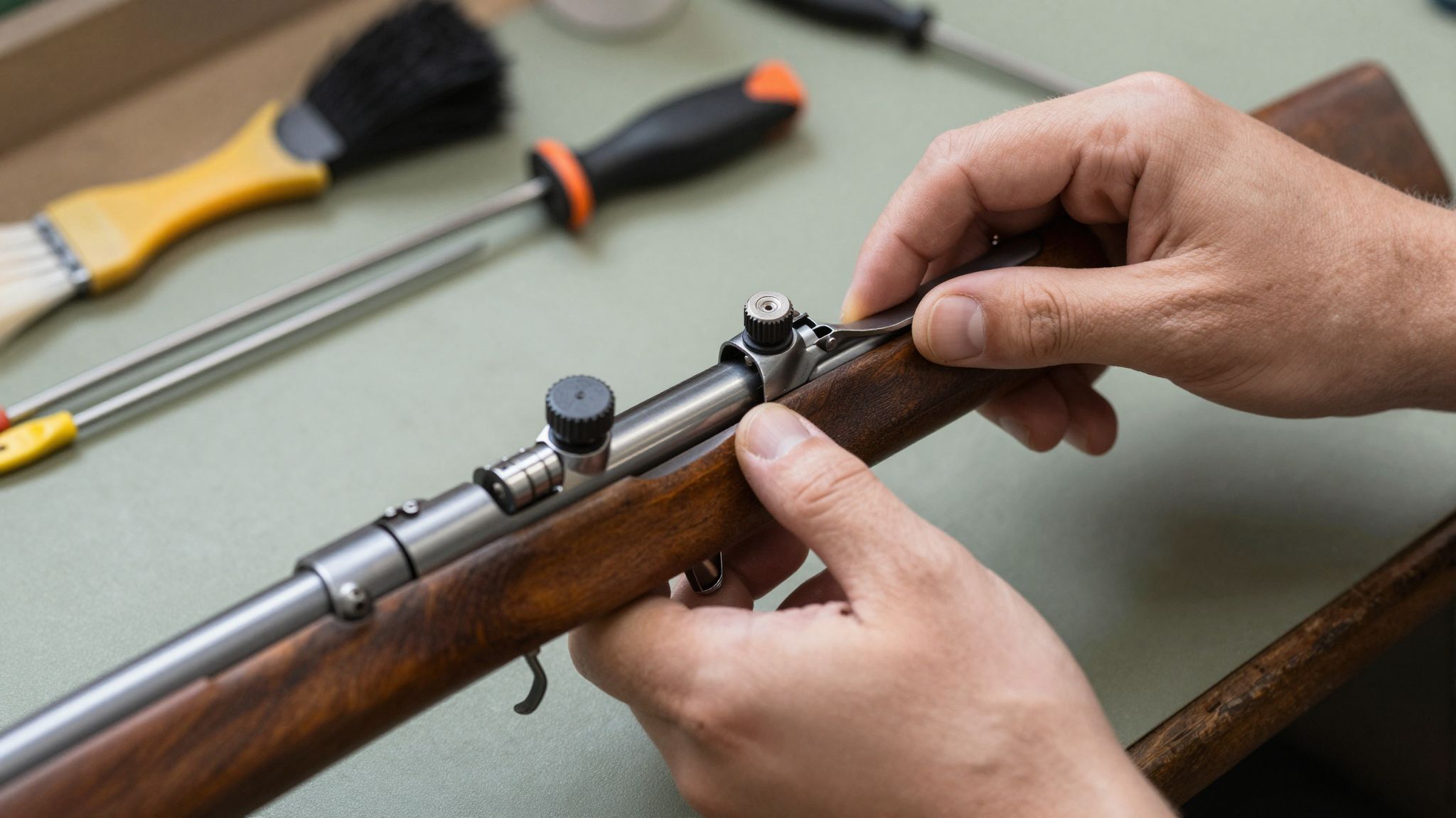 Az alsókaros légpuska rendszeres olajozása meghosszabbítja élettartamát.