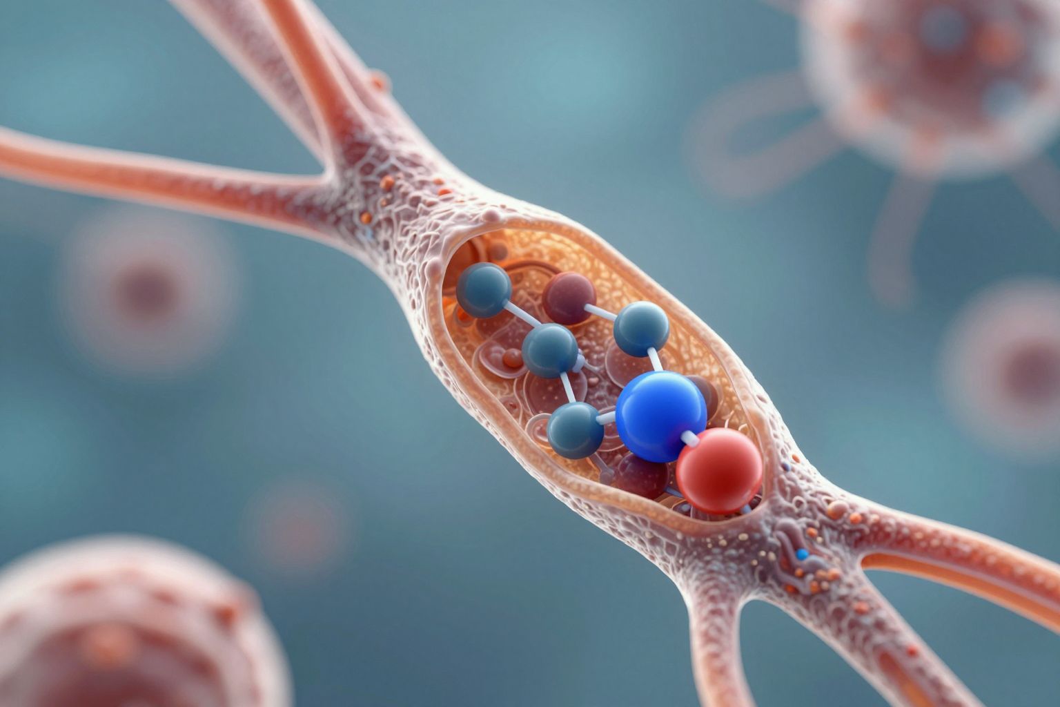 Az atropin blokkolja az acetilkolin receptorokat, gátolva az ingerületátvitelt.