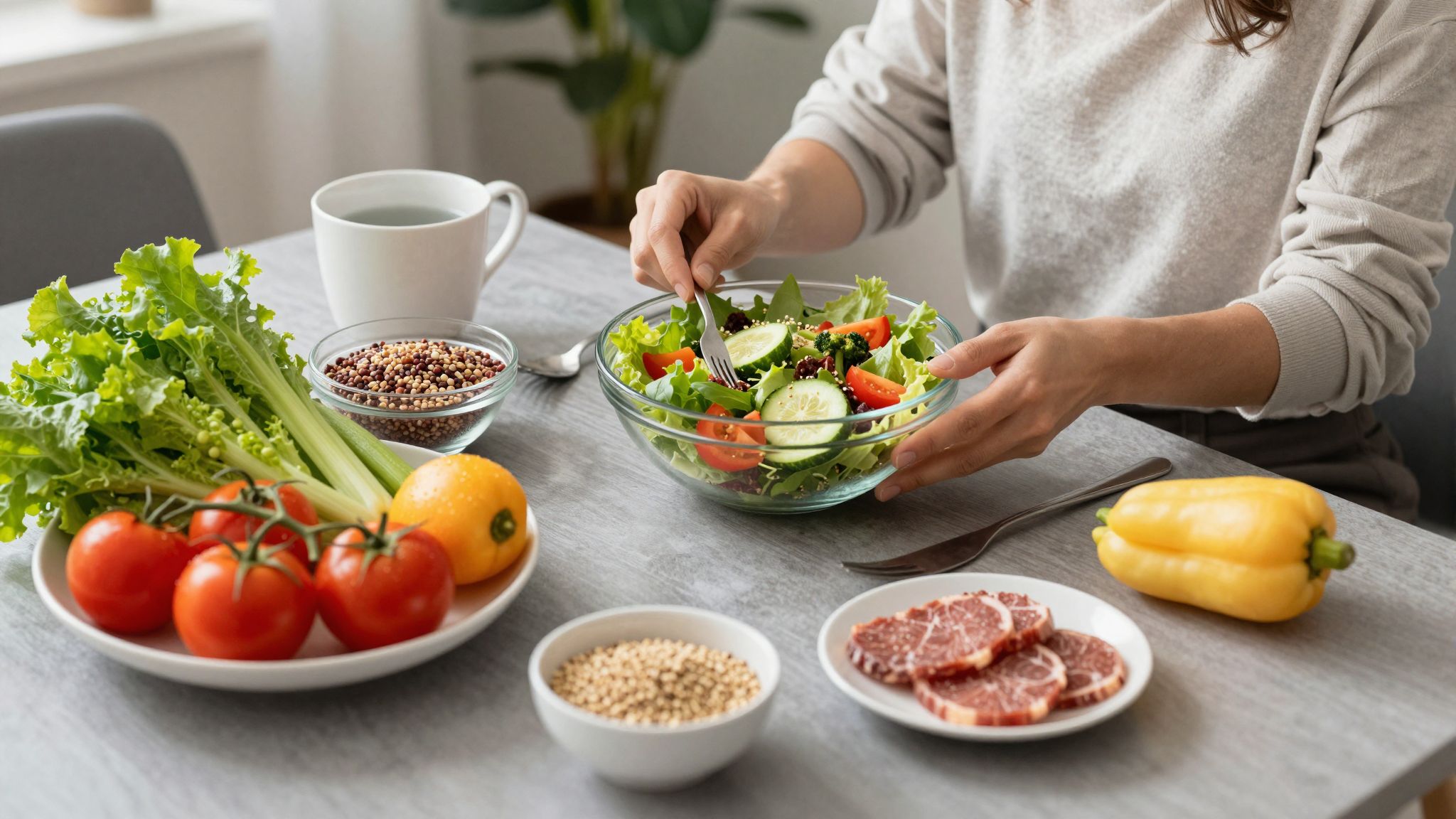 Az egészséges táplálkozás csökkenti a krónikus betegségek kialakulását.