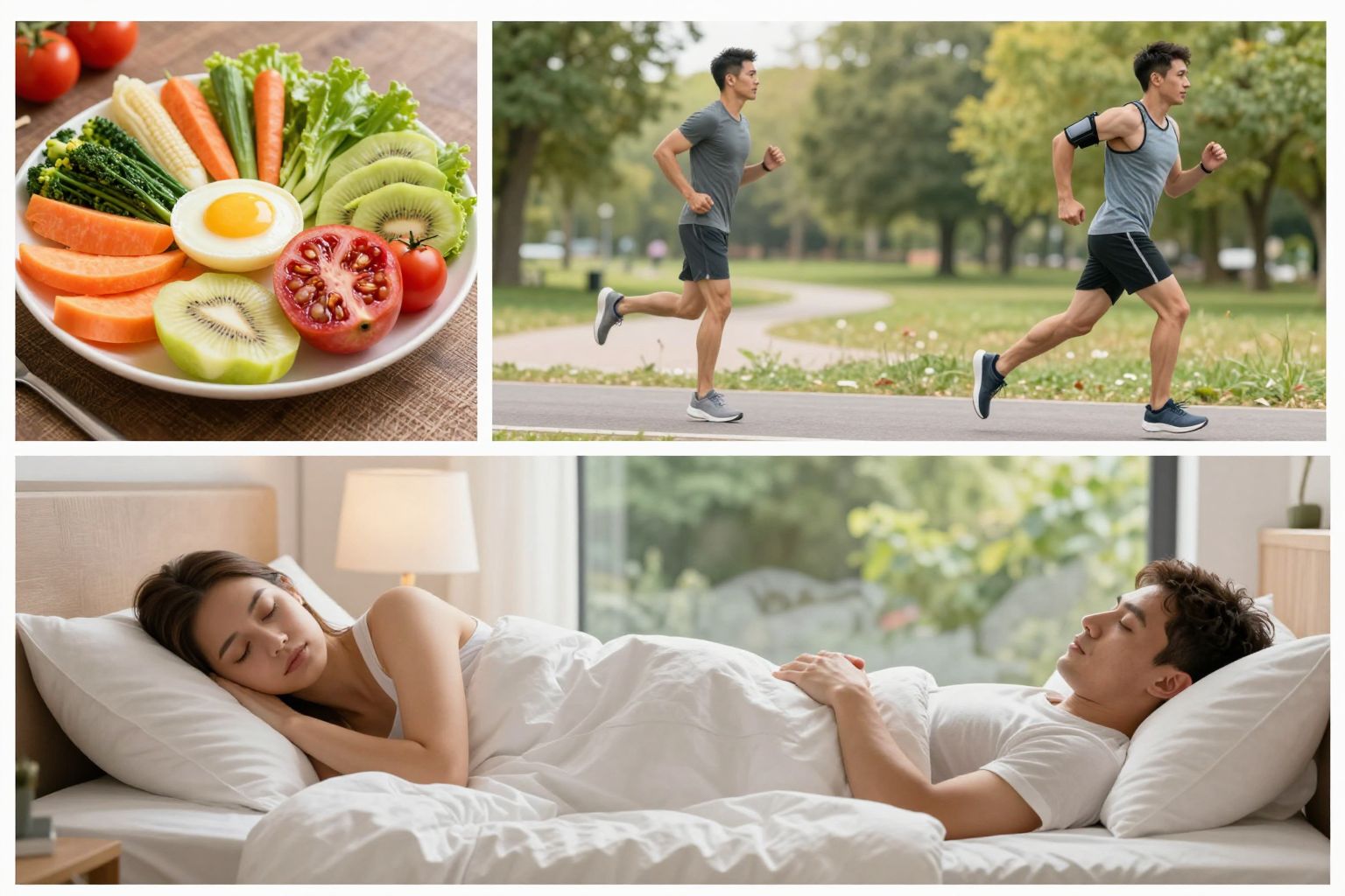 Az étrend, mozgás, alvás és stressz harmonikus egyensúlya fogyaszt.