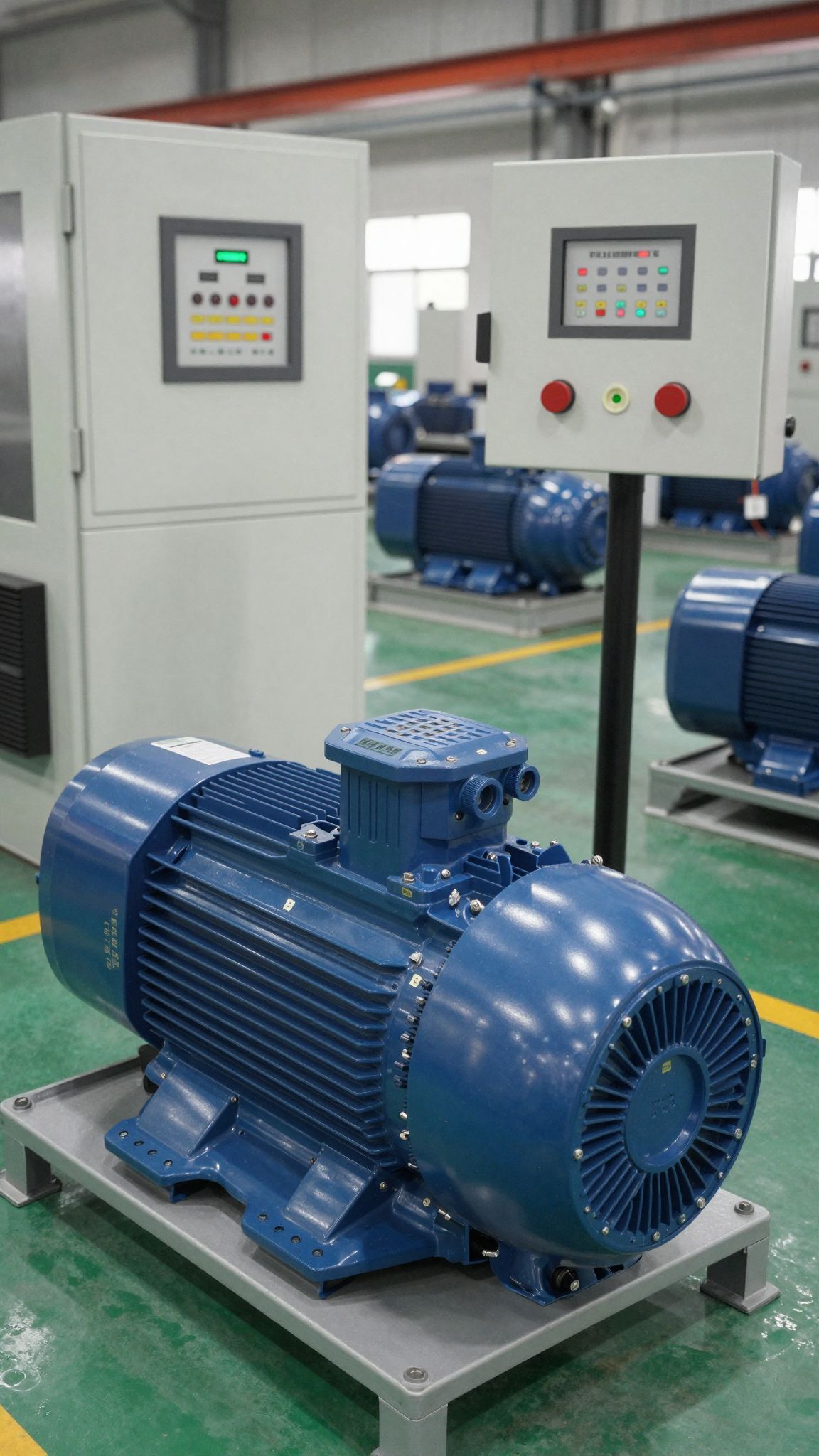 Az inverteres motorok jelentősen csökkentik az energiafogyasztást ipari gépeknél.