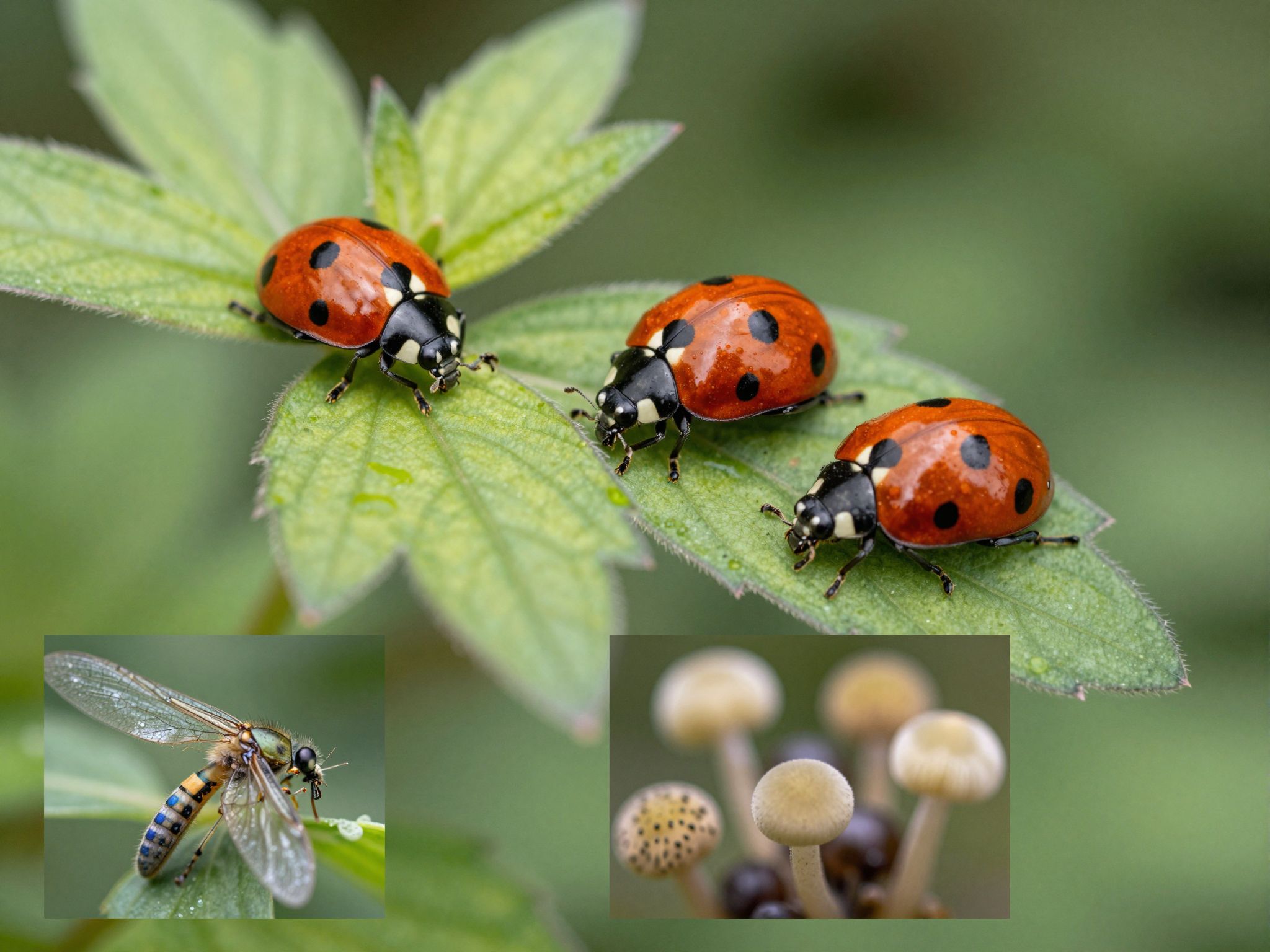 Biológiai kártevőirtásban természetes ellenségek hatékonyan szabályozzák populációkat.