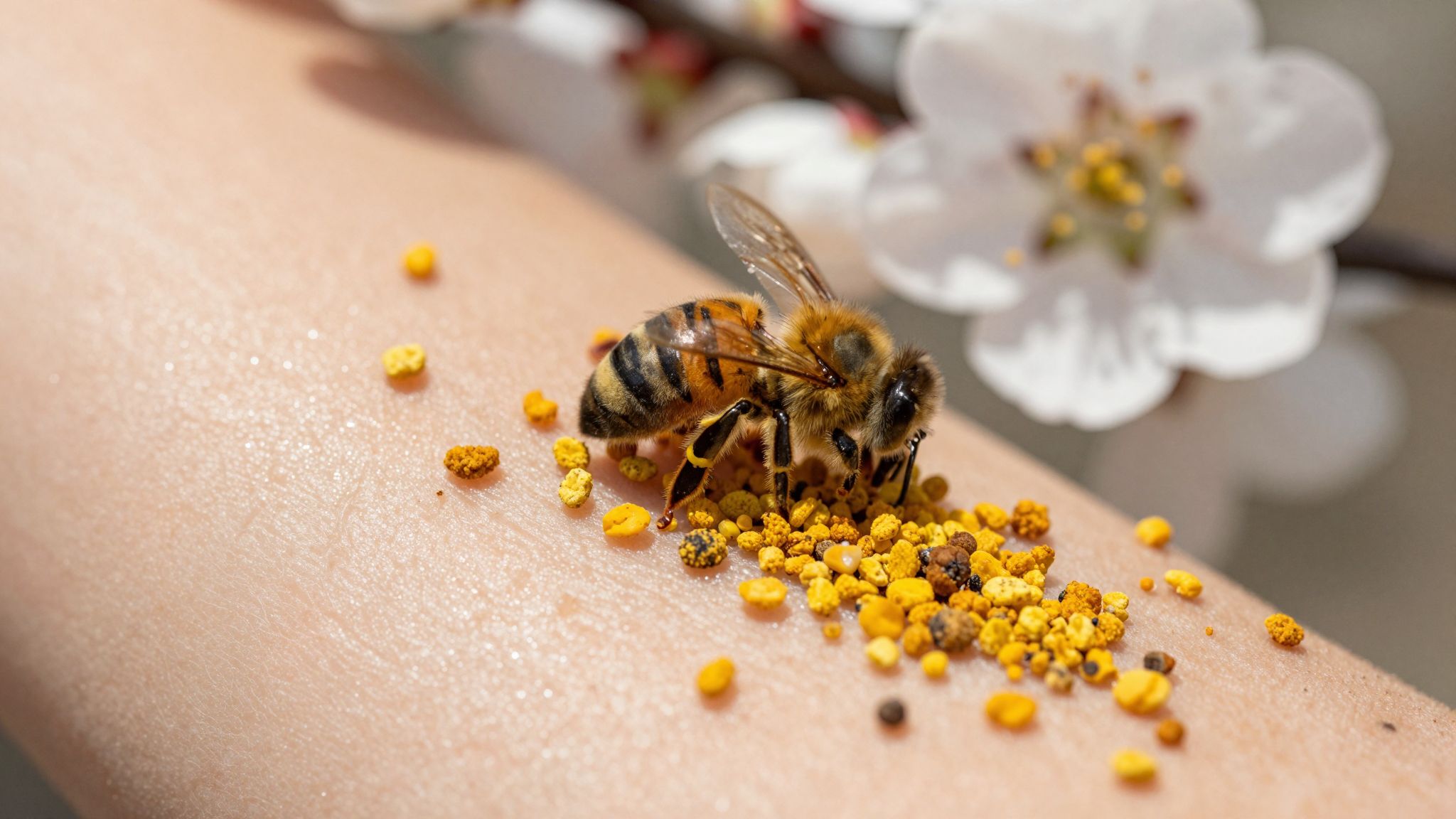 A virágpor fokozza a bőr sejtmegújulását és rugalmasságát.
