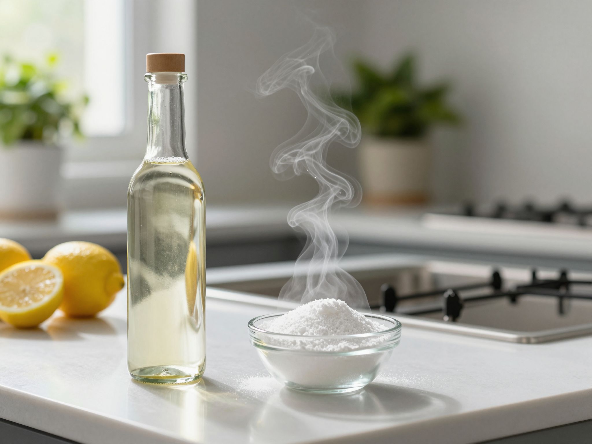 Az ecet és szódabikarbóna kombinációja hatékony folteltávolító.