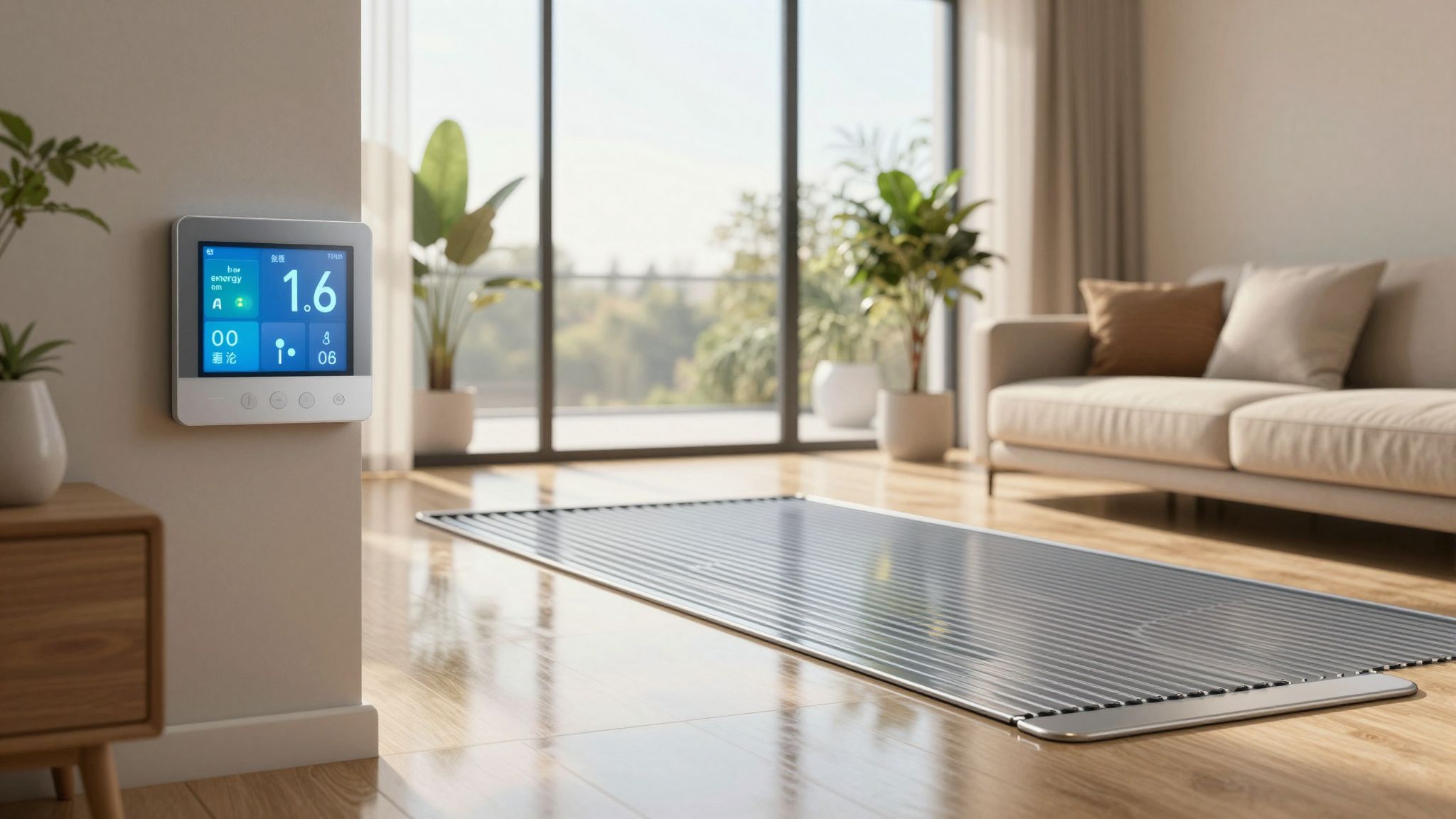 Az elektromos padlófűtés akár 30%-os energia-megtakarítást eredményez.