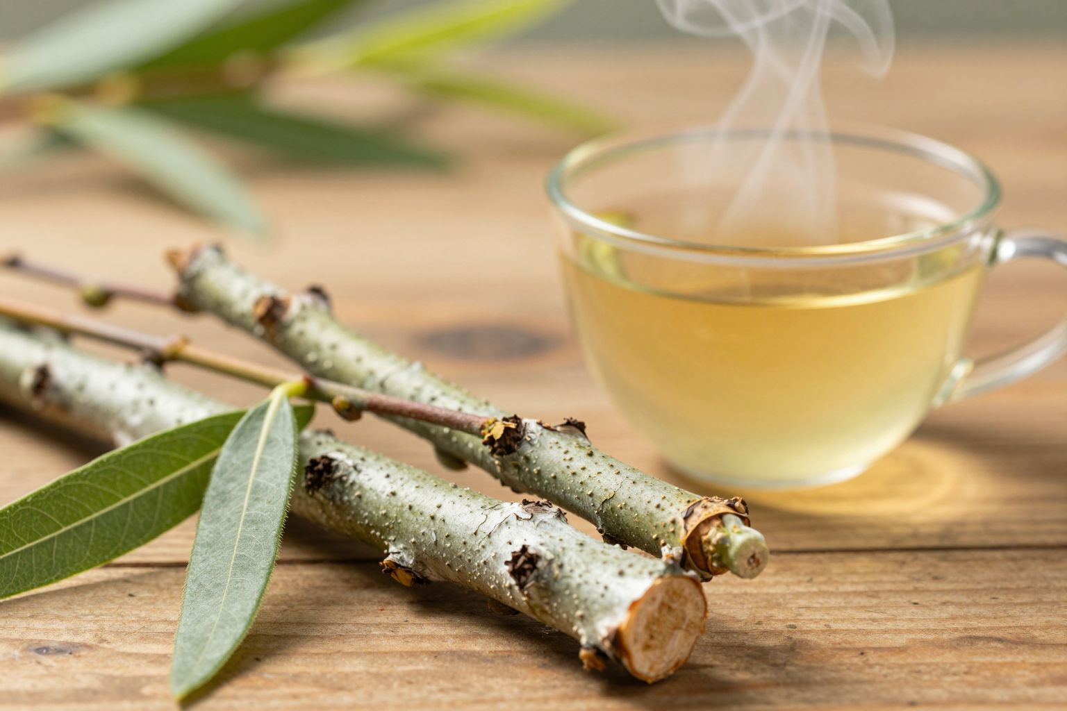 A fűzfakéreg természetes szalicinja hasonló hatású, mint az aspirin.