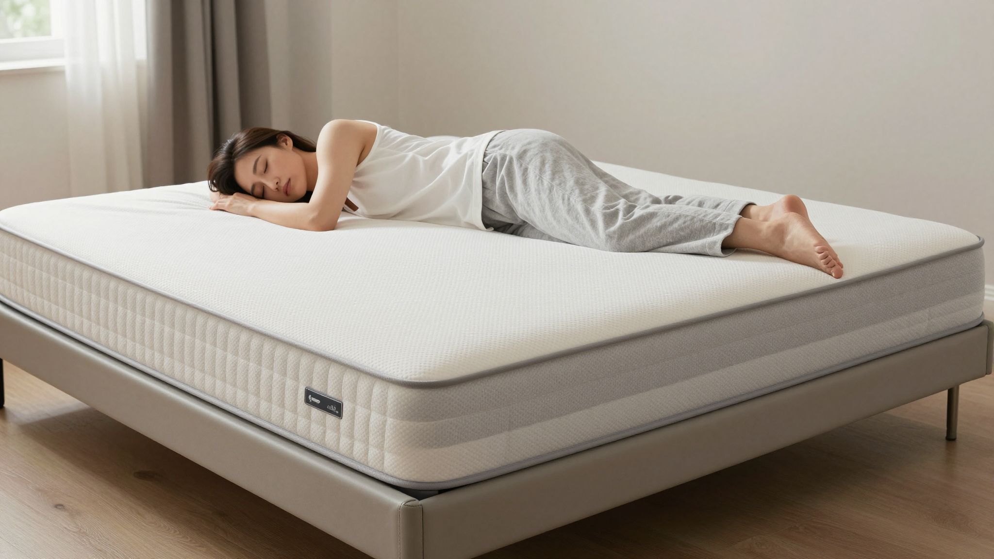 A hideghabmatrac támogatja a gerinc természetes tartását alvás közben.