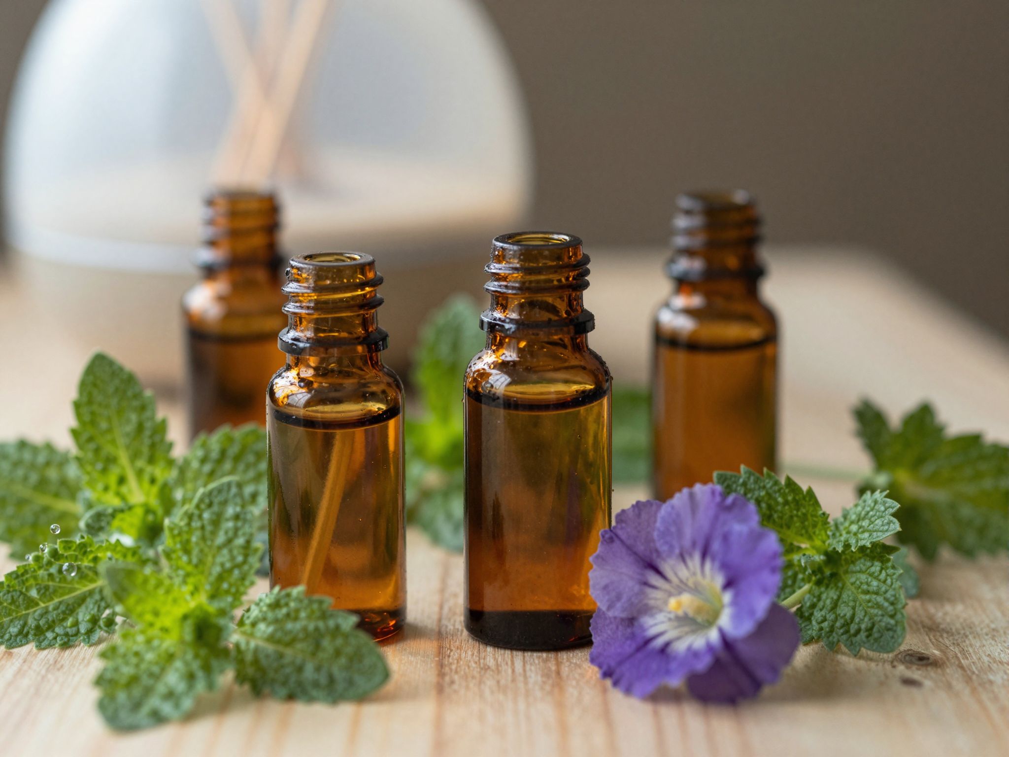 Az illóolajok hatékonyak fejfájás és stressz enyhítésére.