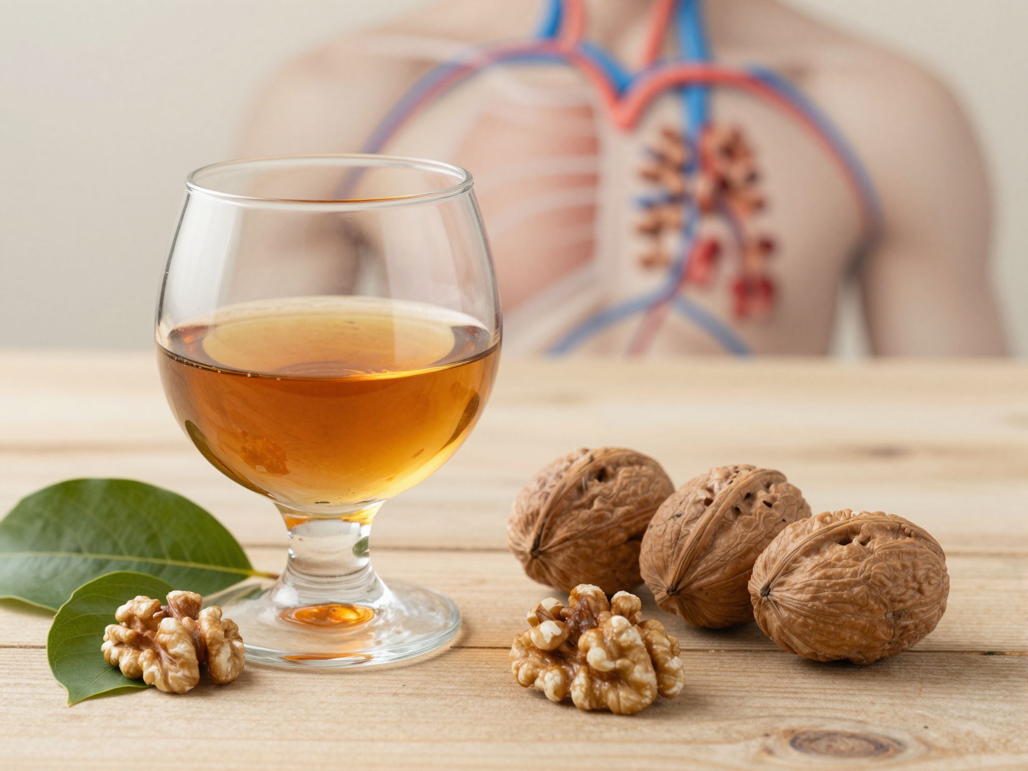 A diópálinka elősegíti a vérkeringés egészséges működését.