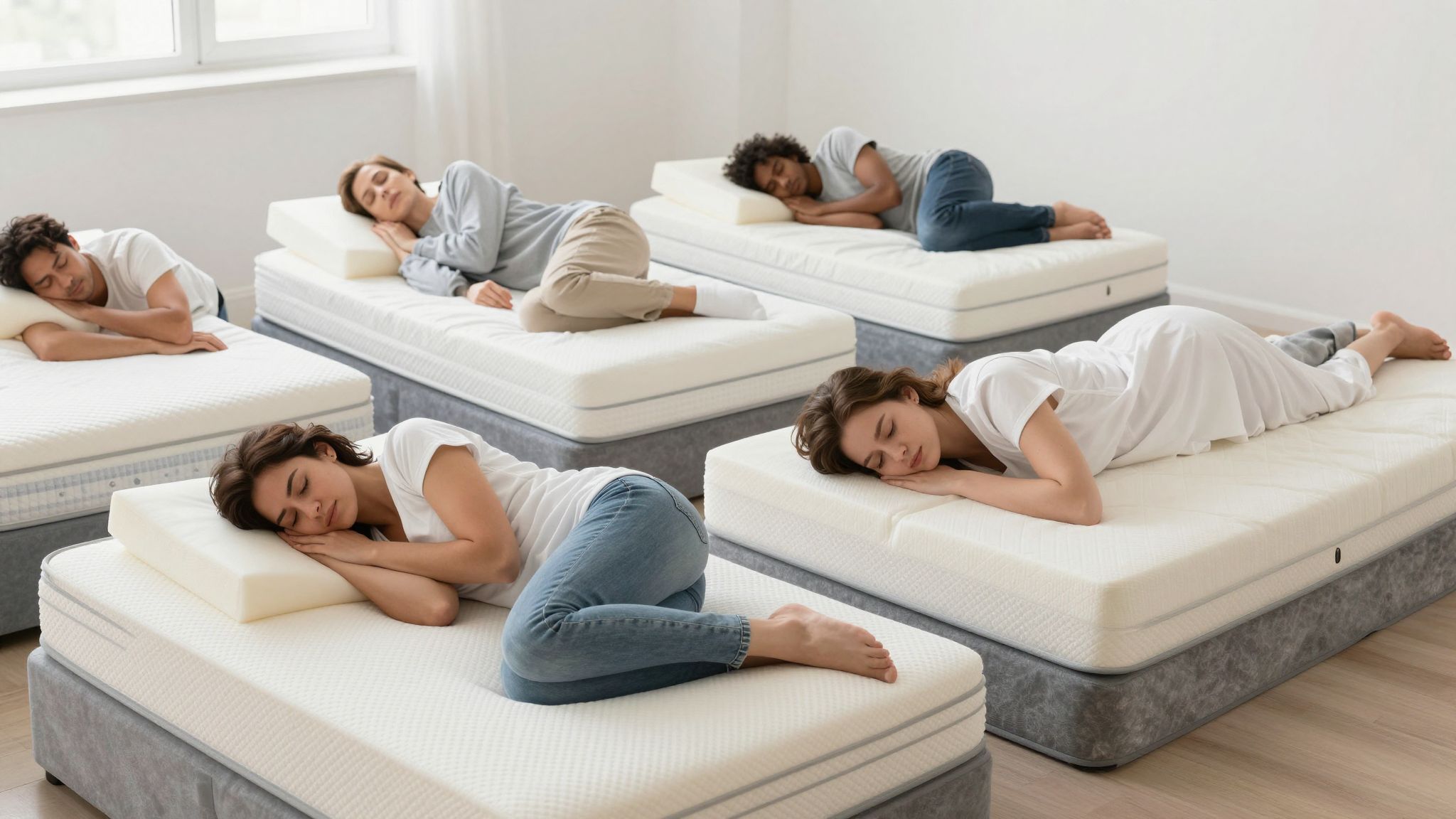 A hideghabmatrac ideális a testtípushoz igazított alváshoz.