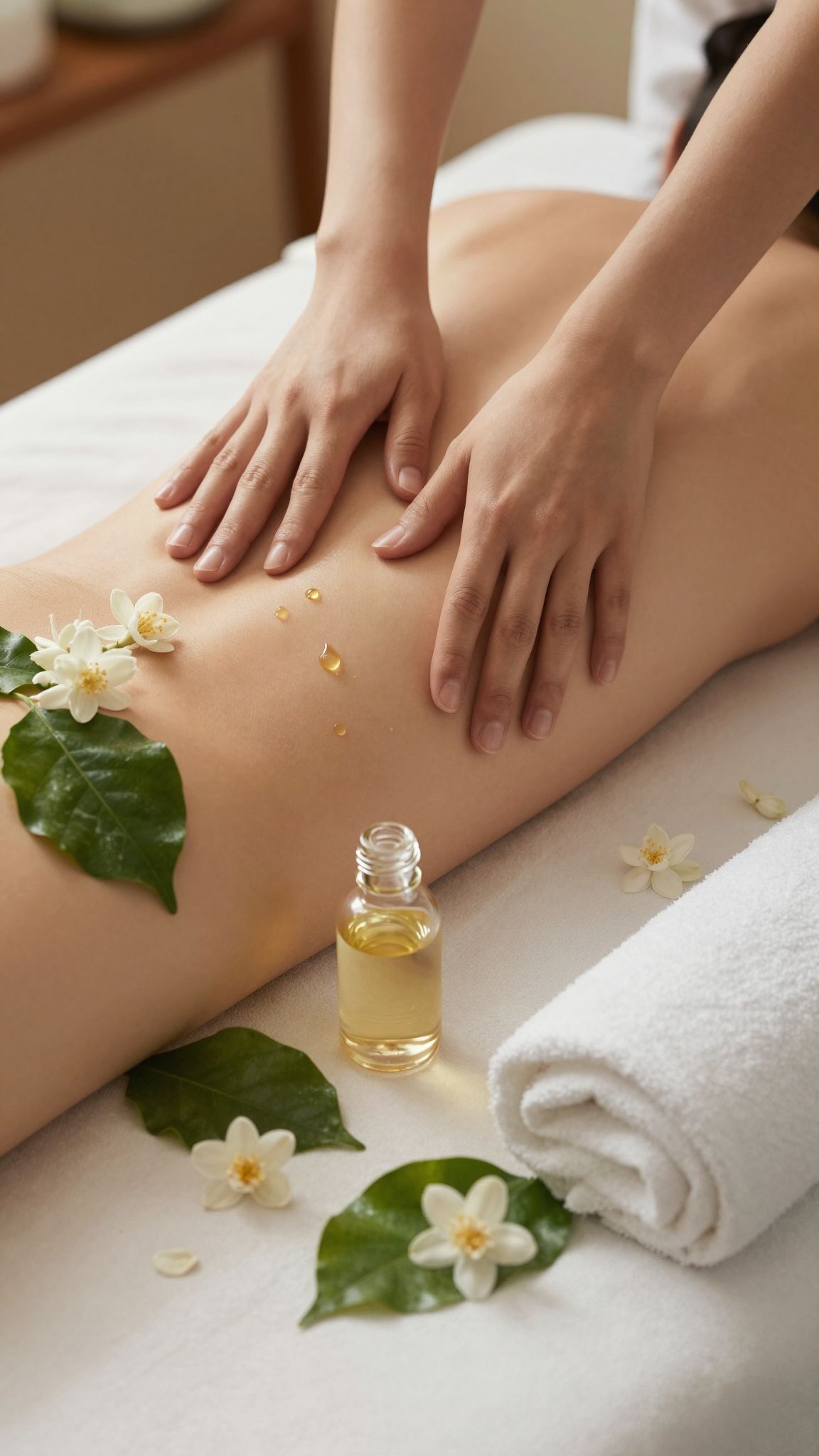 A jázminolaj hígítása 1-2% masszázshoz ideális.