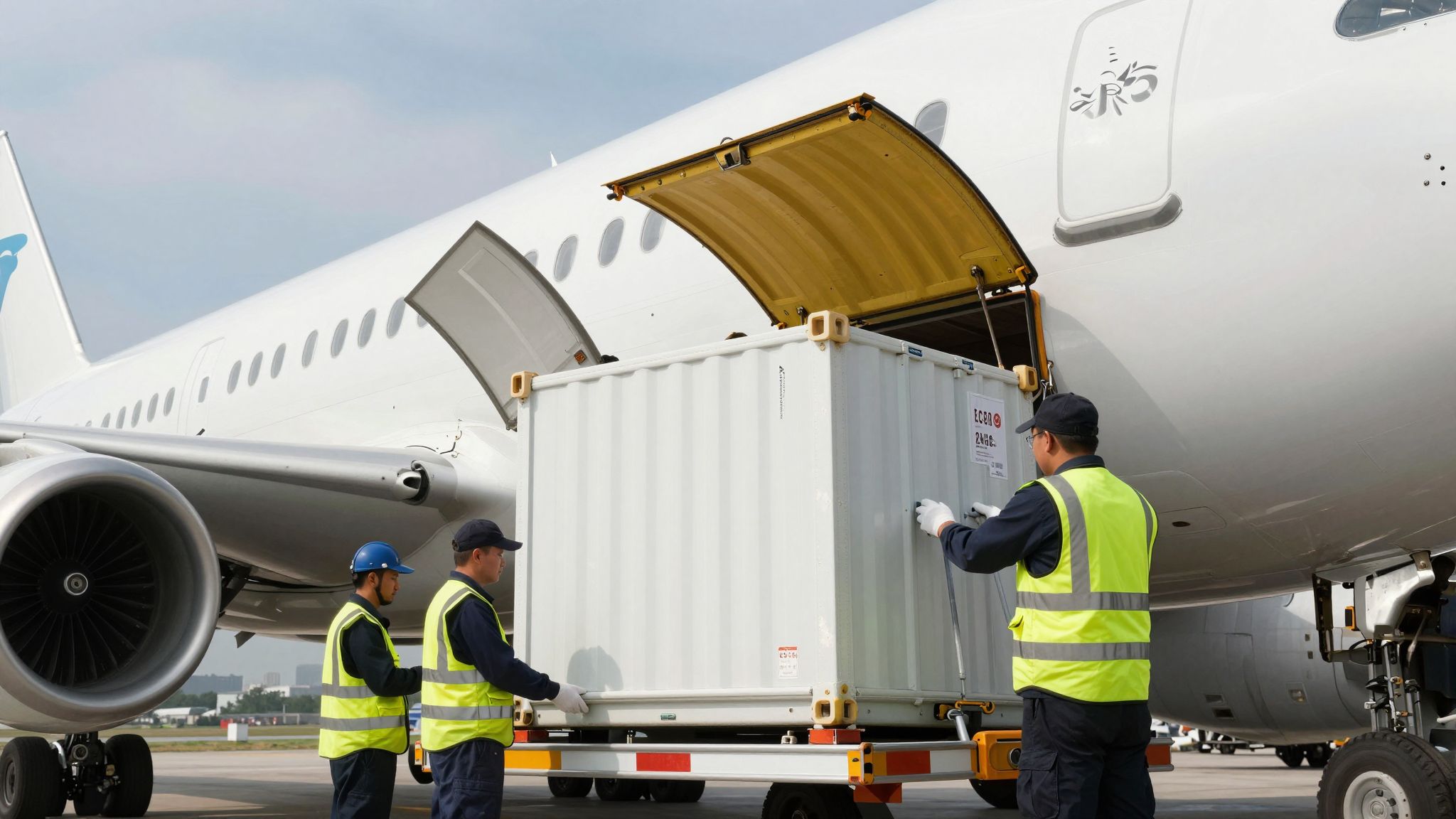 A légi szállításban a kockázatok kezelésére fejlett biztonsági rendszerek szolgálnak.