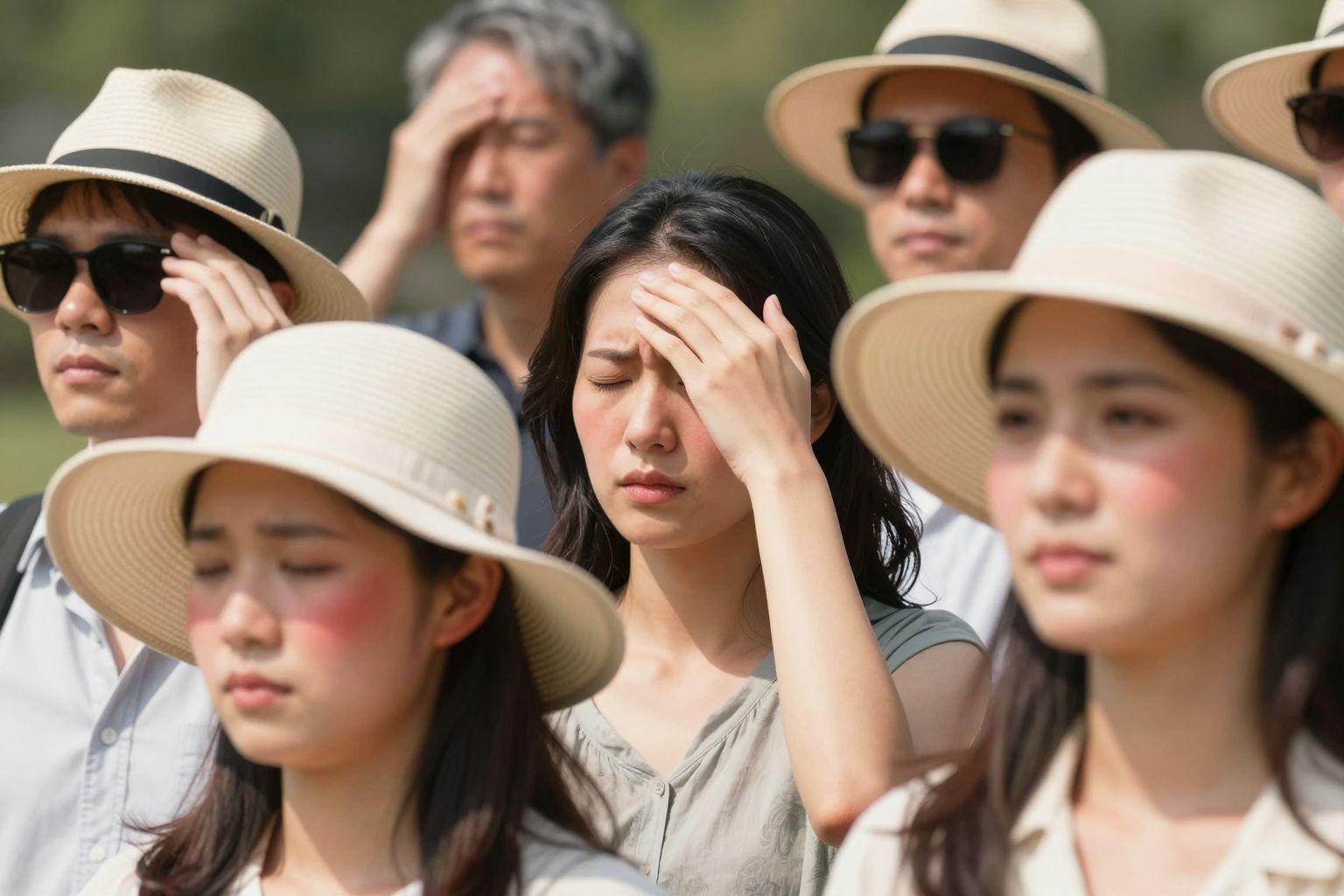 A napallergia tünetei csak UV-sugárzás hatására jelentkeznek.