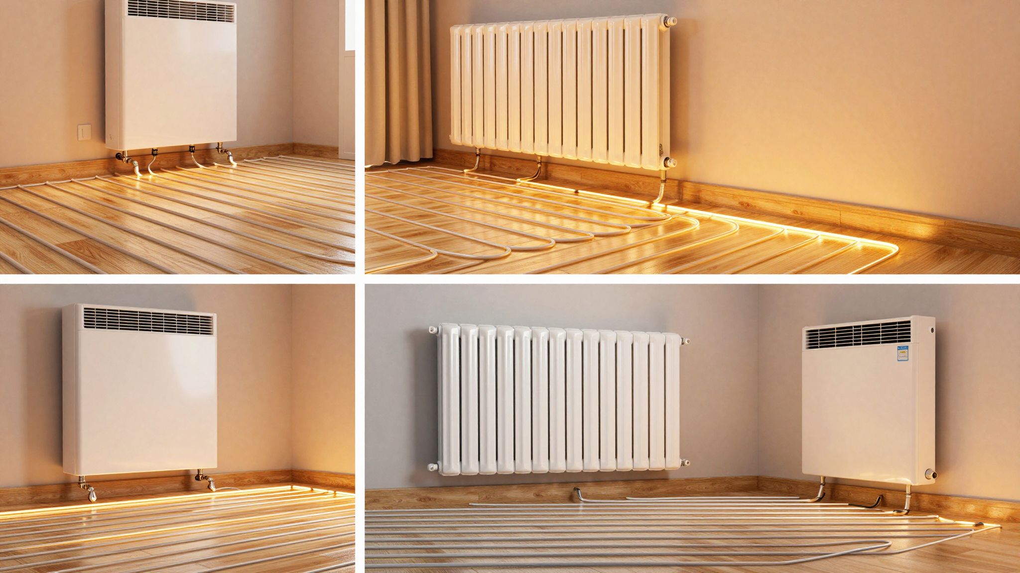 Az elektromos padlófűtés gyorsabban és egyenletesebben melegít.