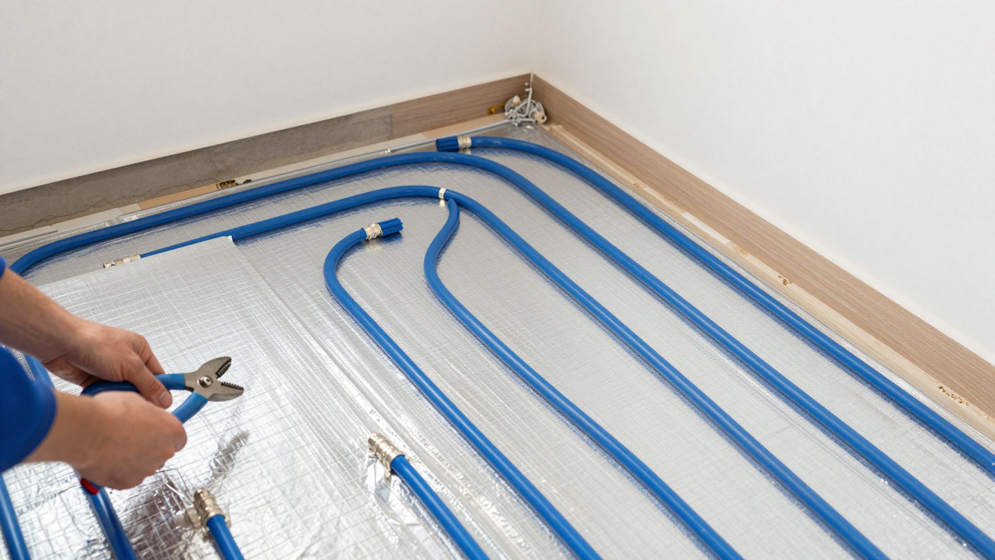 A rendszeres karbantartás növeli a padlófűtés élettartamát.