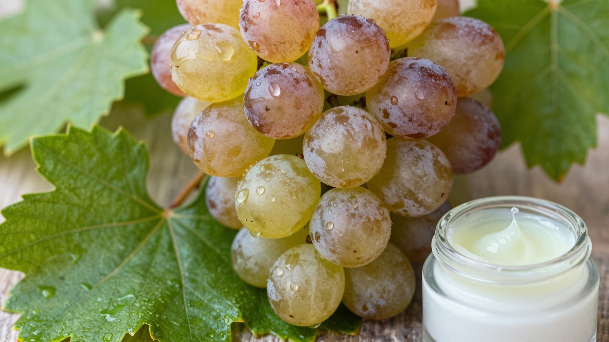 A szőlő polifenolok erősítik a bőr ellenálló képességét.