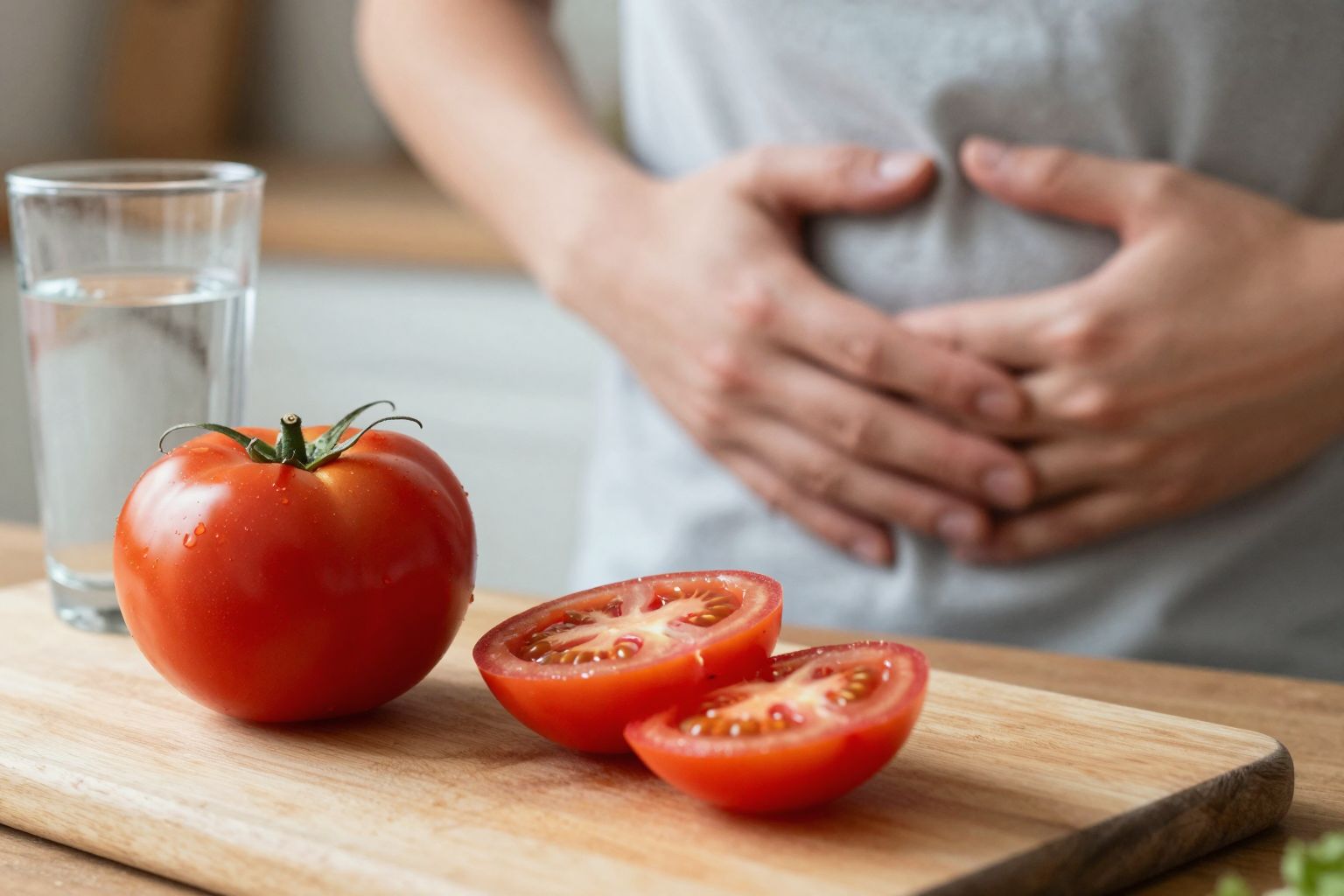 A paradicsom savassága fokozhatja a gyomorégés tüneteit.