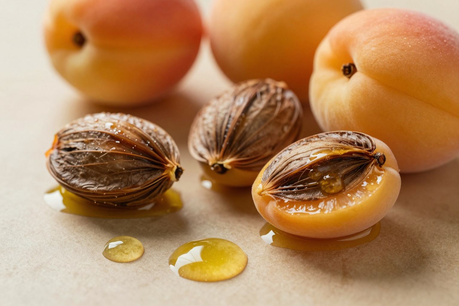 A barackmagok gazdagok egészséges zsírsavakban, támogatva a szív egészségét.