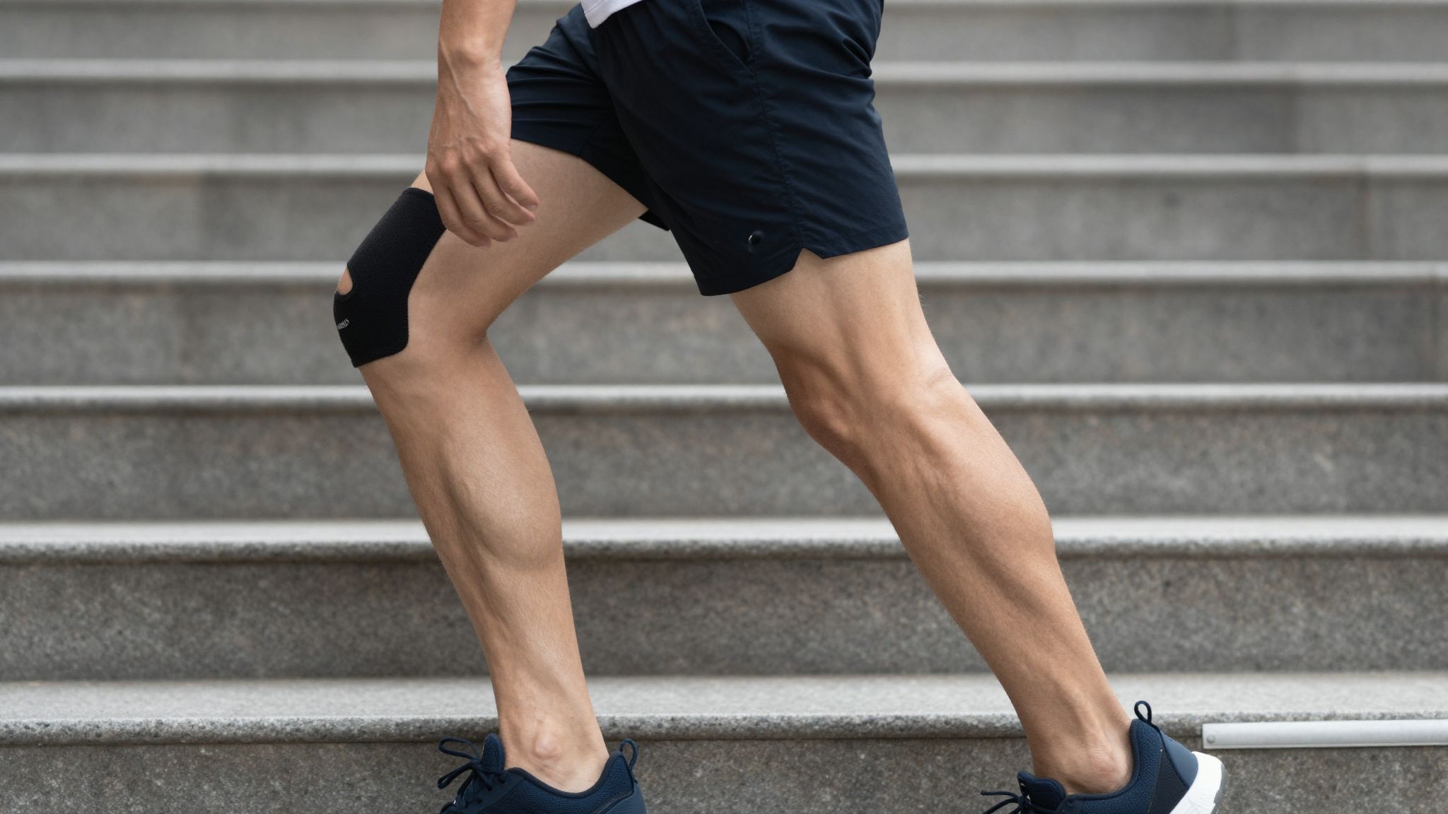 A far- és törzsizmok aktiválása javítja az egyensúlyt lépcsőzéskor.