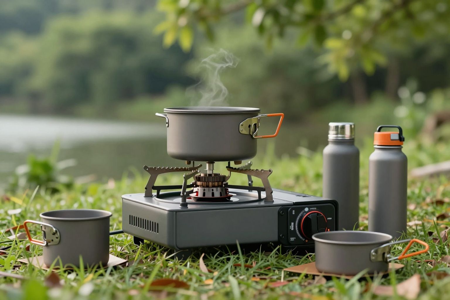 A gázzsámoly energiatakarékos, környezetbarát kempingfőzés alapja.