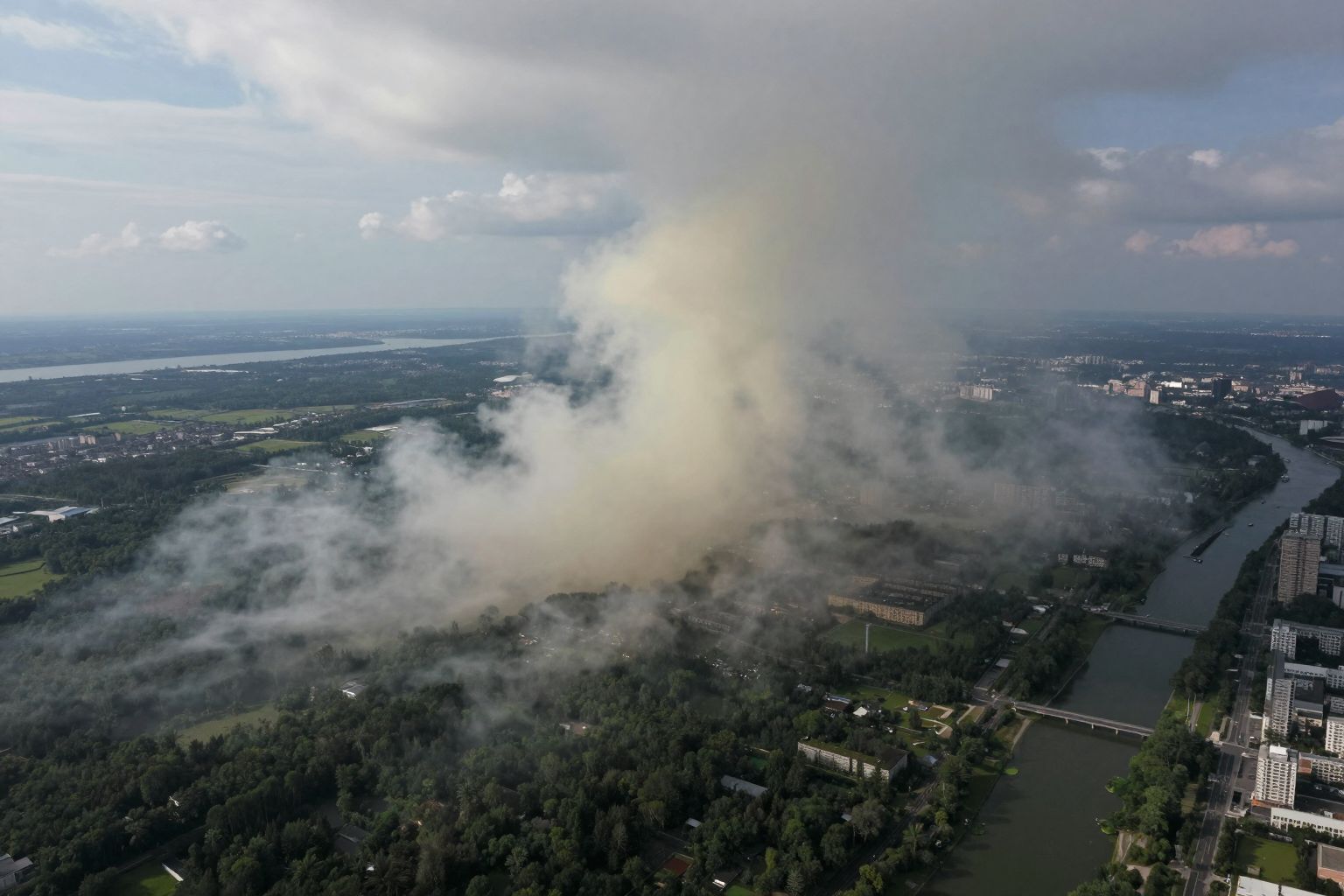 A globális radioaktív csapadék hosszú távú légköri mérgezést okoz.