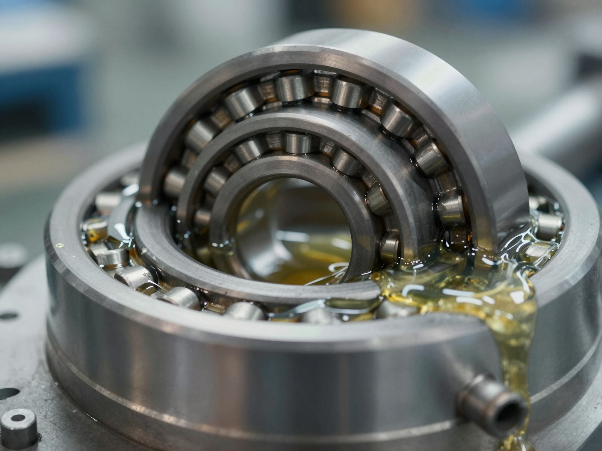 A hidrosztatikus síkcsapágy olajnyomás segítségével csökkenti a súrlódást.