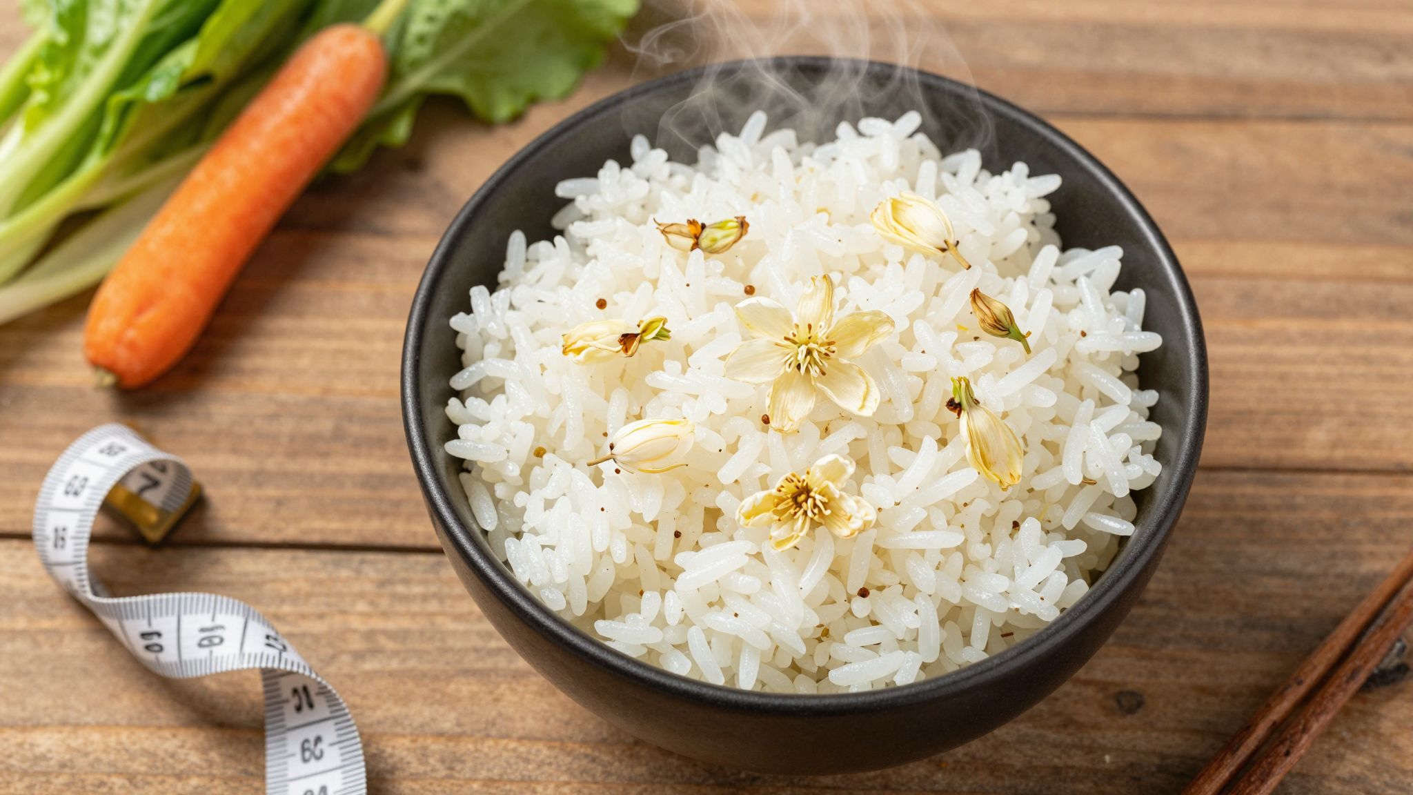 A jázmin rizs rosttartalma segíti a hosszan tartó teltséget.