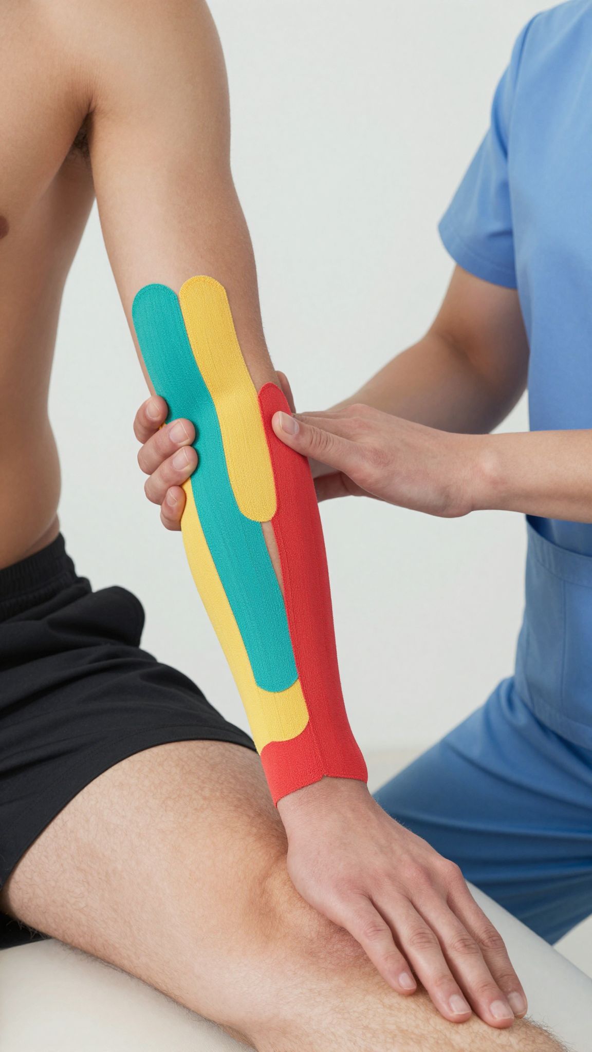 A kinesio tape nem gyógyít, de támogatja az izmok működését.