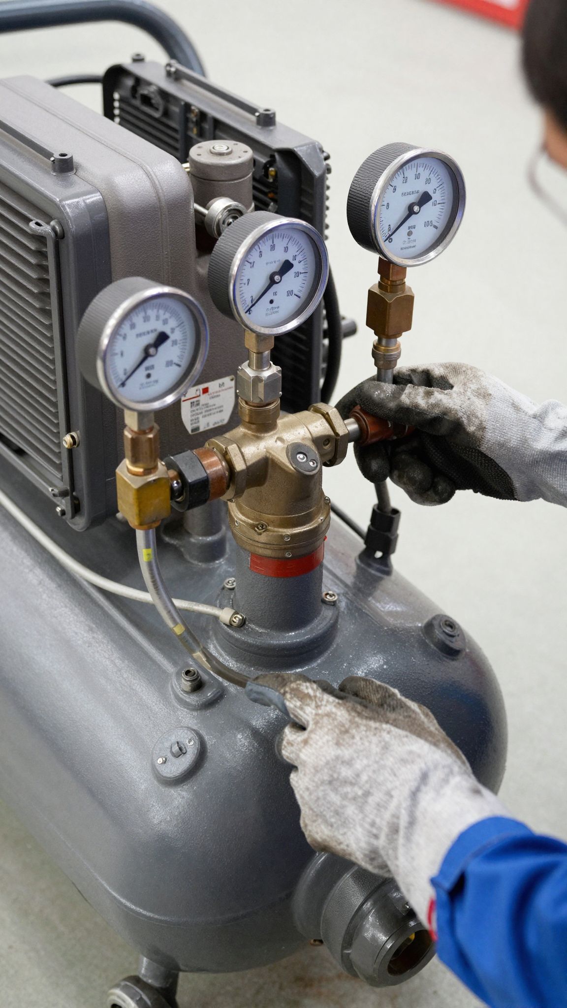 A légkompresszor nyomást generál a pótkocsi fékrendszeréhez.