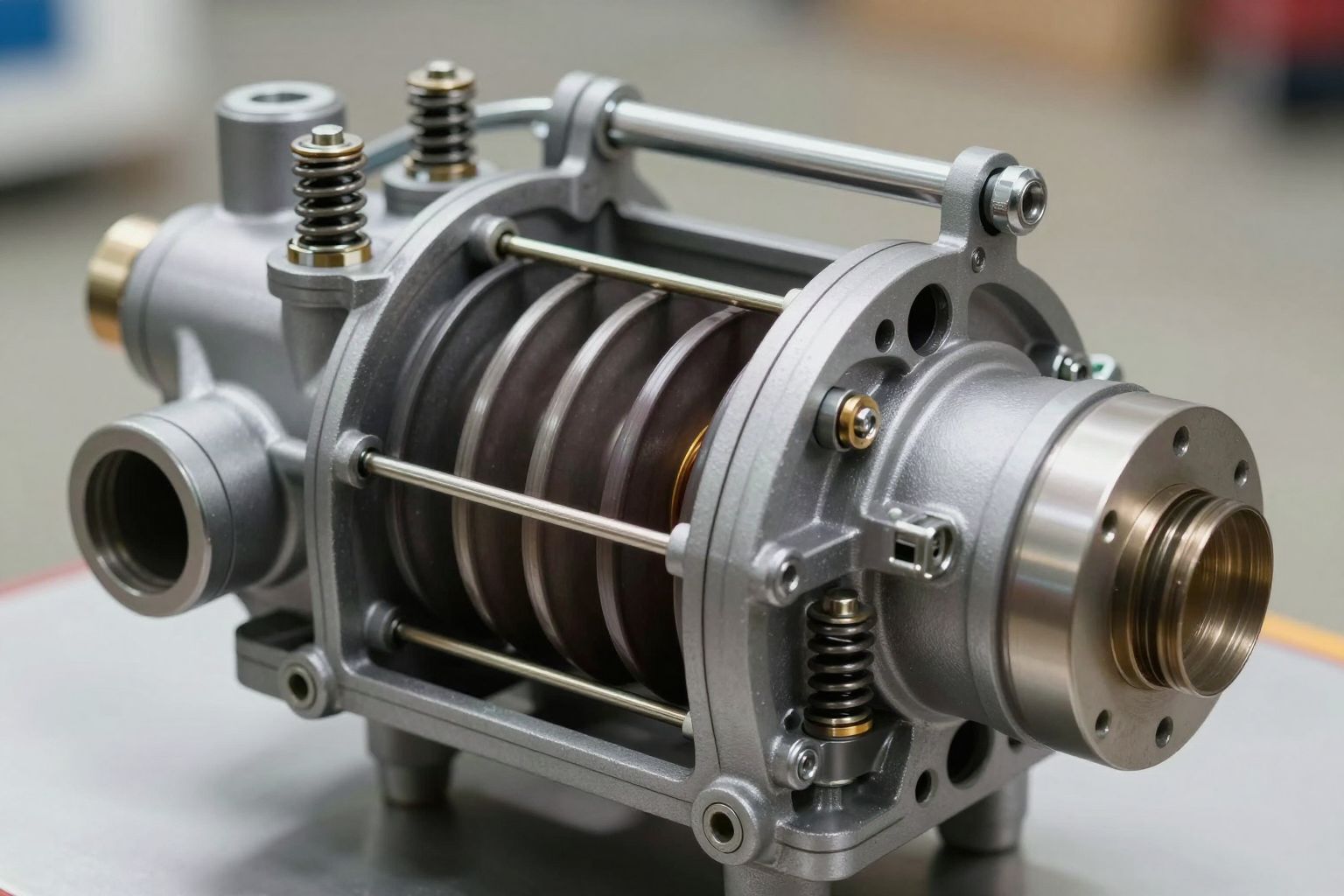 A mechanikus benzinpumpa membrán mozgatja az üzemanyag áramlását.