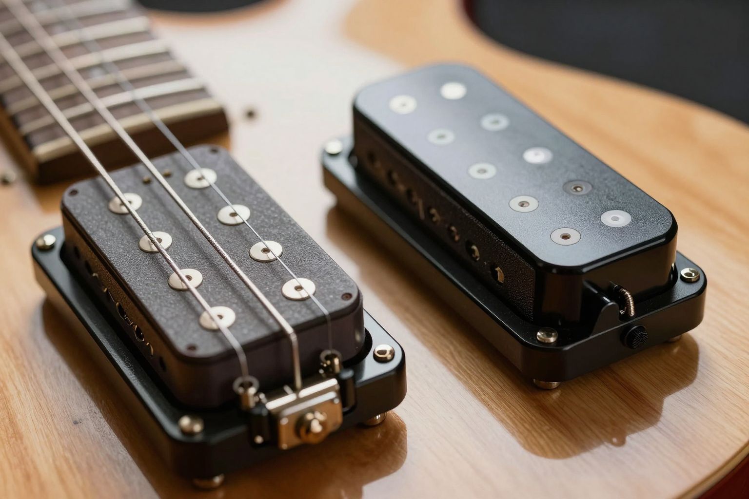 A passzív hangszedők melegebb, míg az aktív tisztább hangzást adnak.