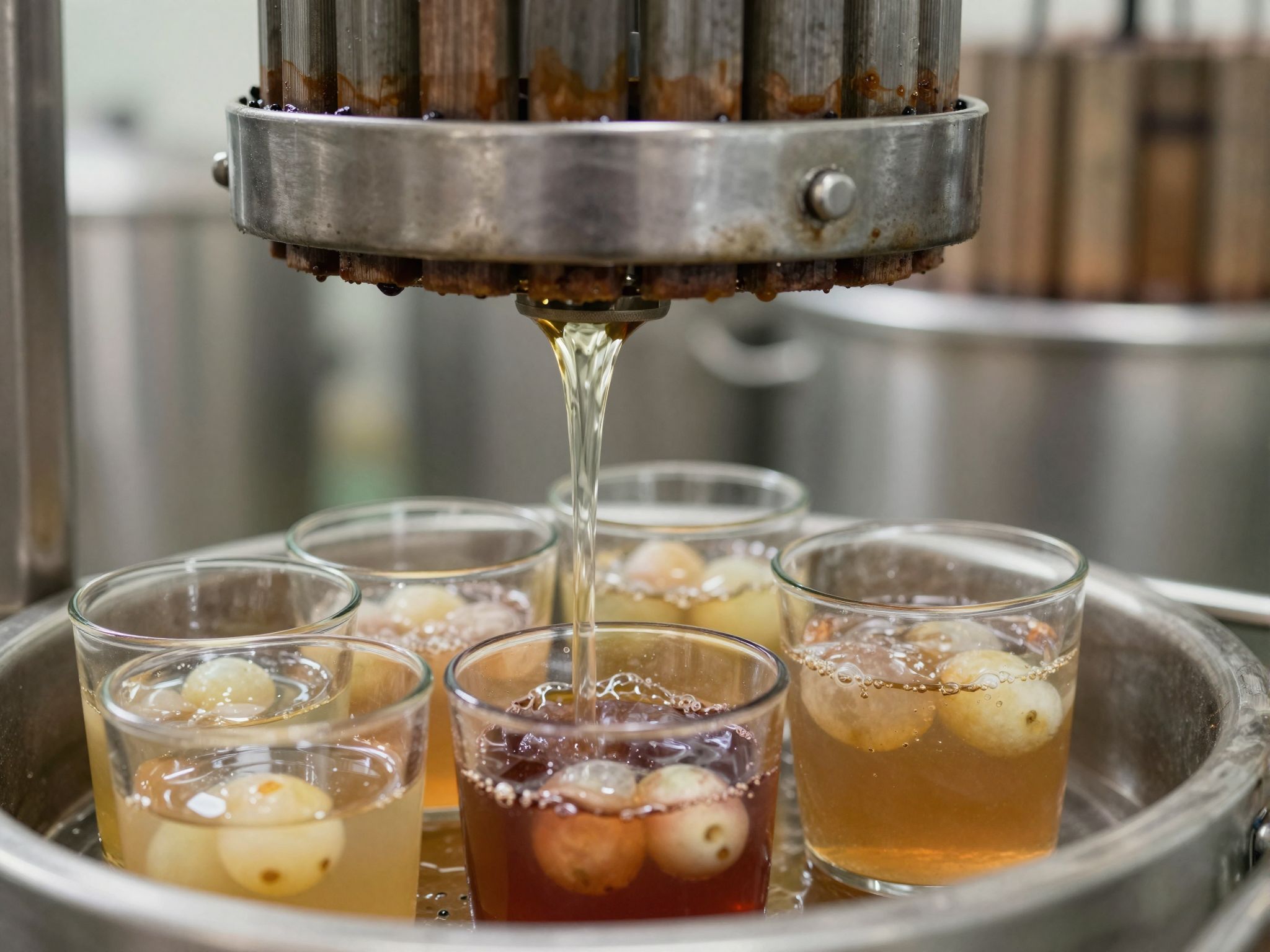 A préselés minősége befolyásolja a must frakcióinak ízét.