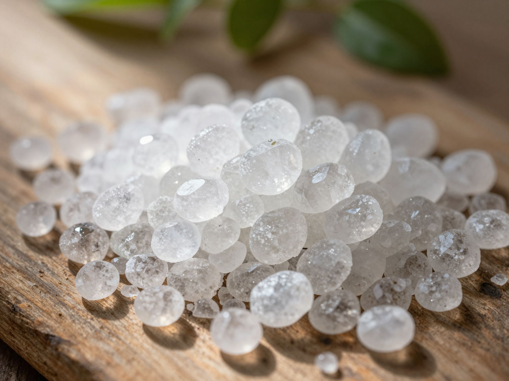 A sókristályok negatív ionokat bocsátanak ki, tisztítva a levegőt.