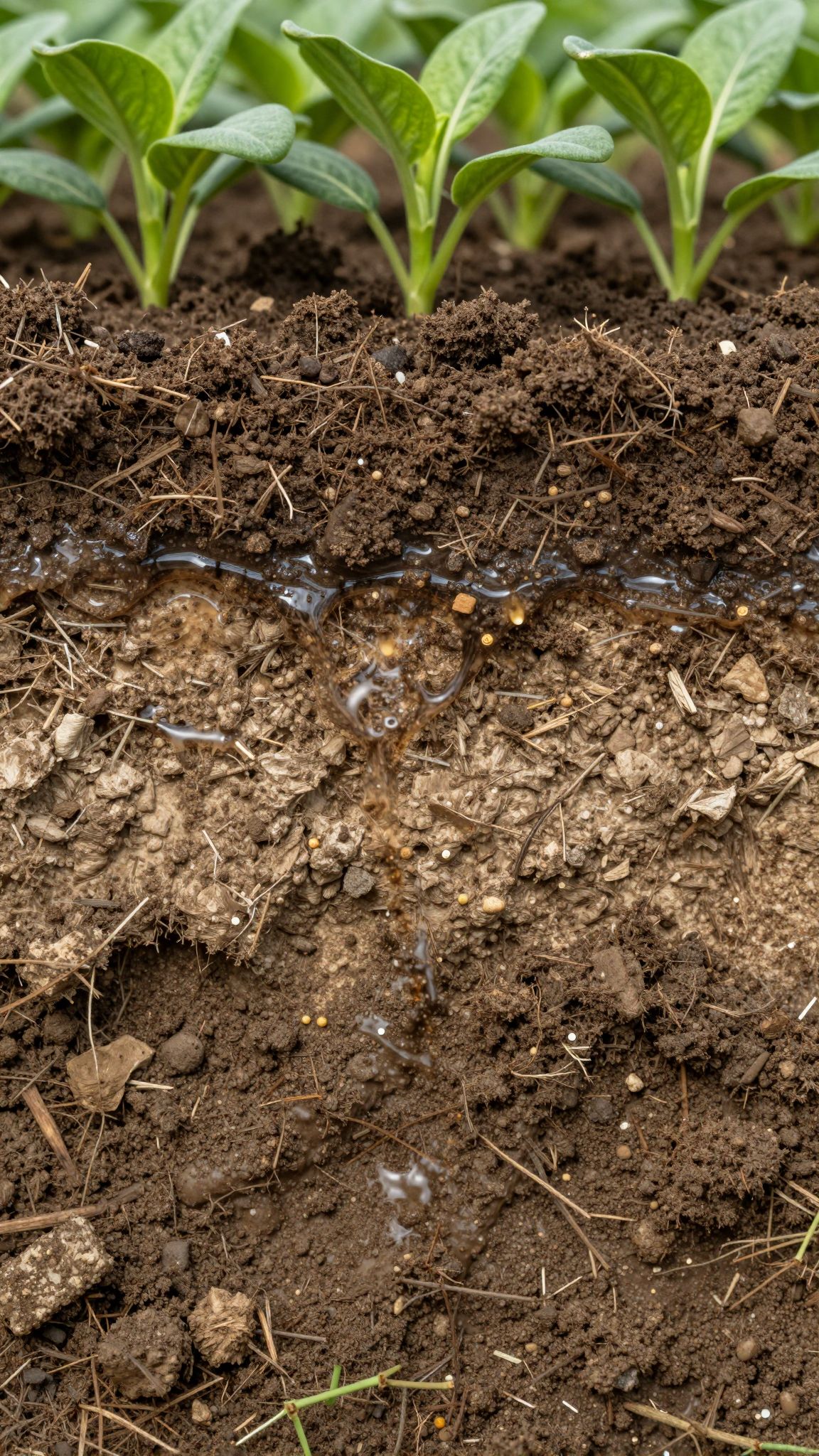 A műtrágyázás idővel javítja a talaj vízmegtartó képességét.