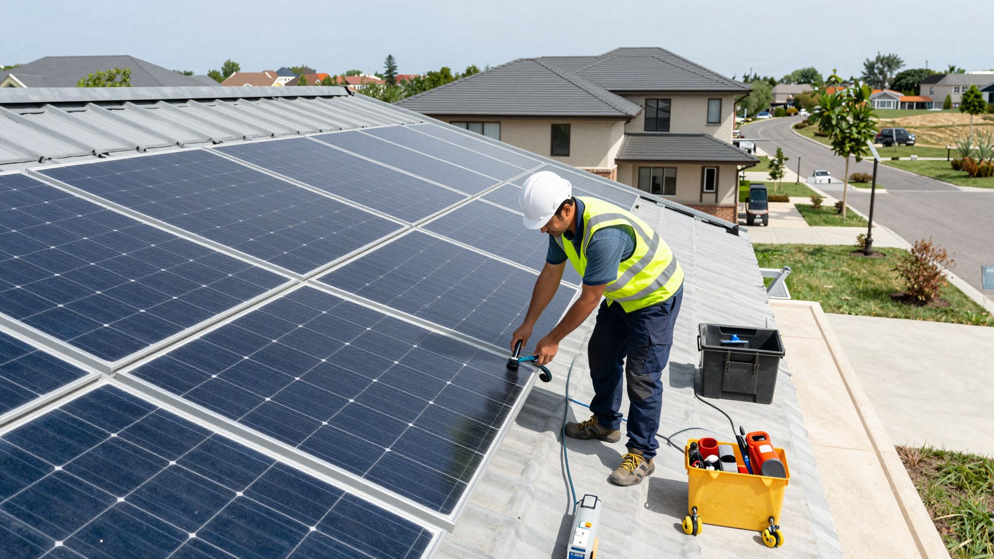 A telepítés gyors, karbantartás pedig minimális a napelemes rendszereknél.