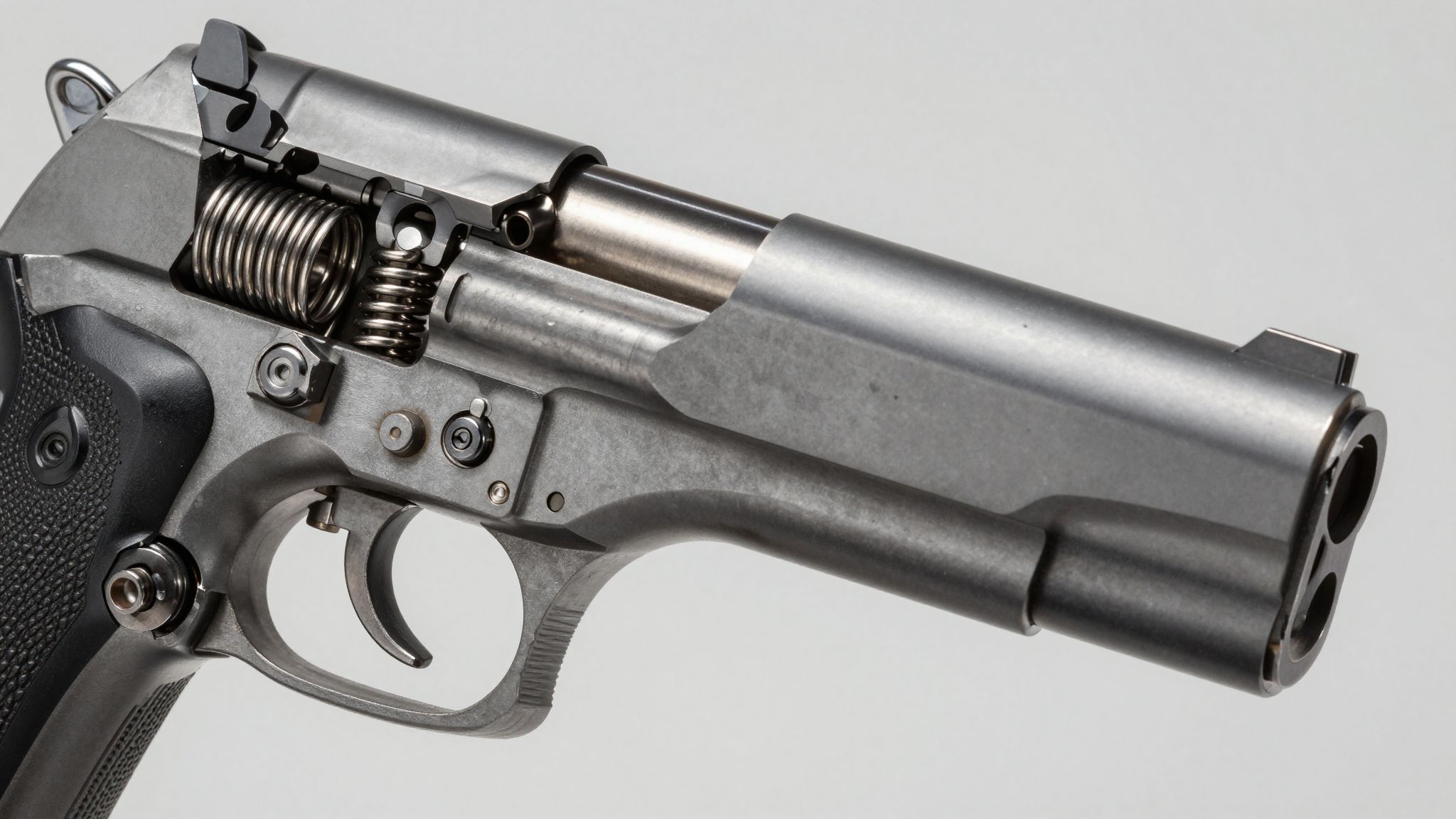 A pisztoly töltése lehet kézi vagy automata, gyorsítás céljából.