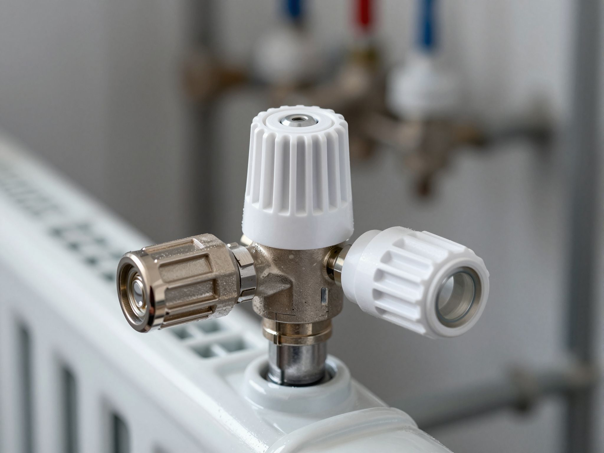 A törölőszelep biztosítja a radiátorok egyenletes vízáramlását.