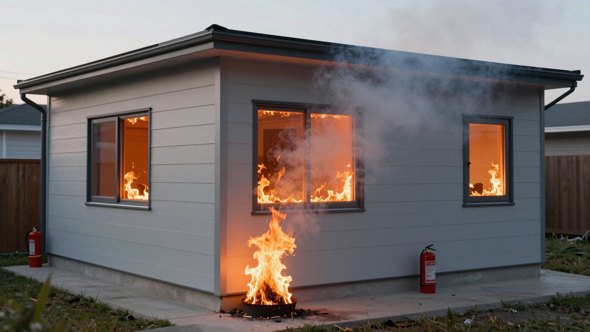 A szendvicspanelek éghetősége jelentős tűzbiztonsági kockázatot rejt.