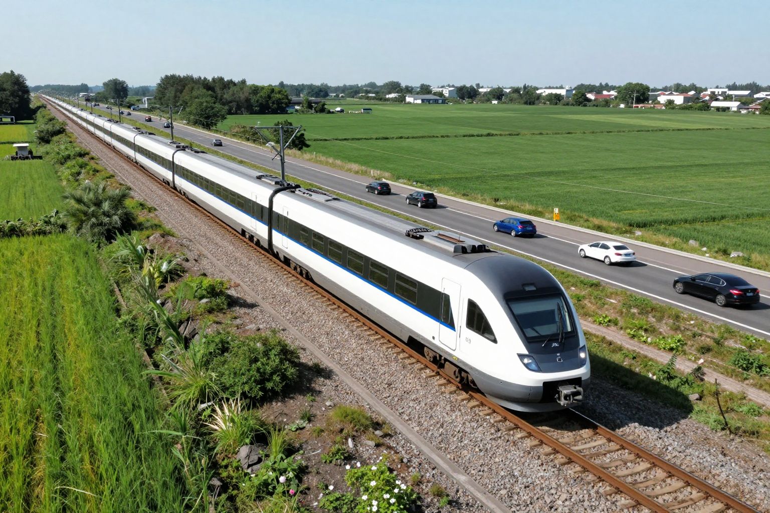 A vasút szén-dioxid-kibocsátása messze elmarad az autóktól.