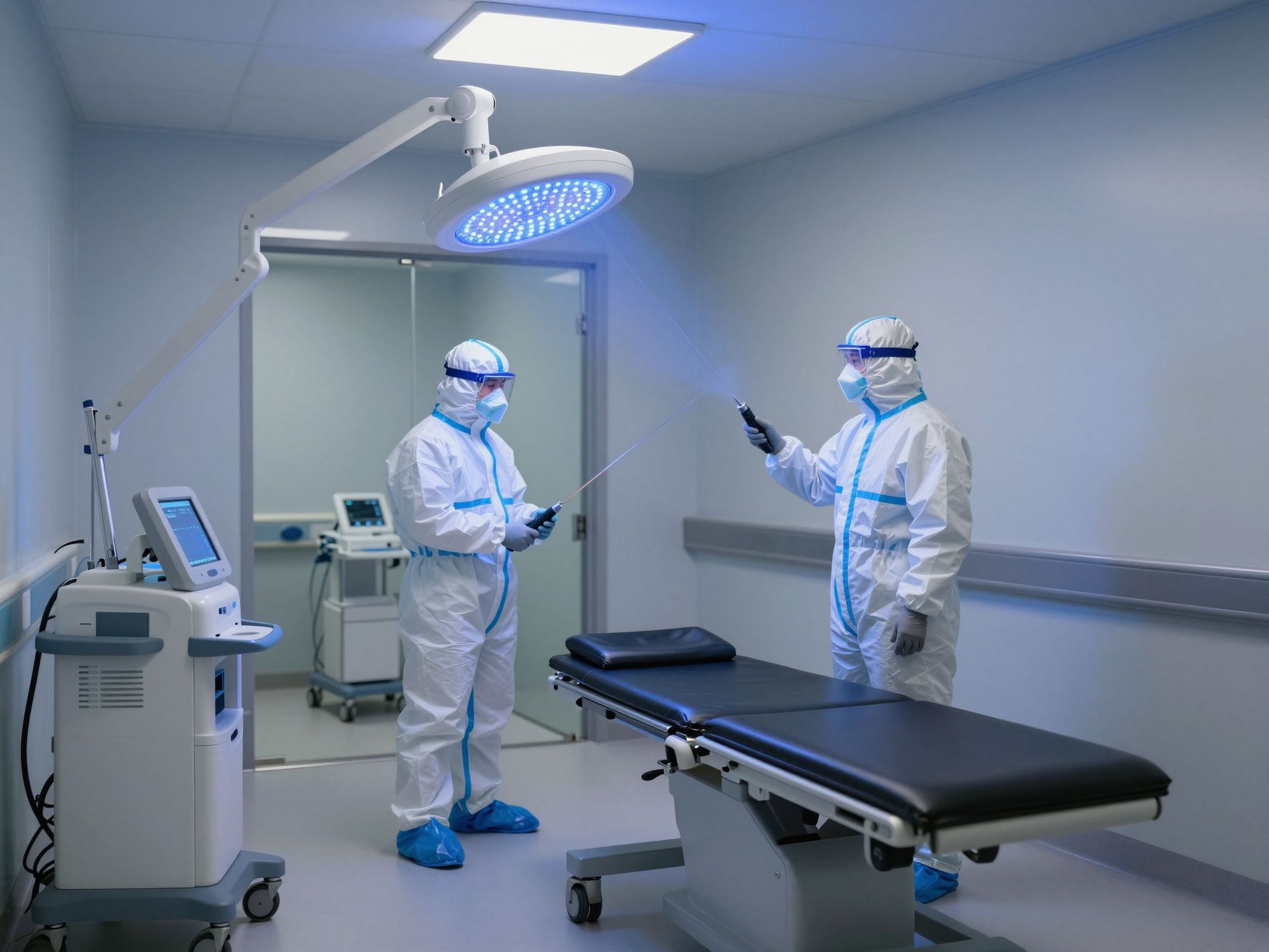 Az UV-C lámpa gyorsan és hatékonyan sterilizál kórházakban.